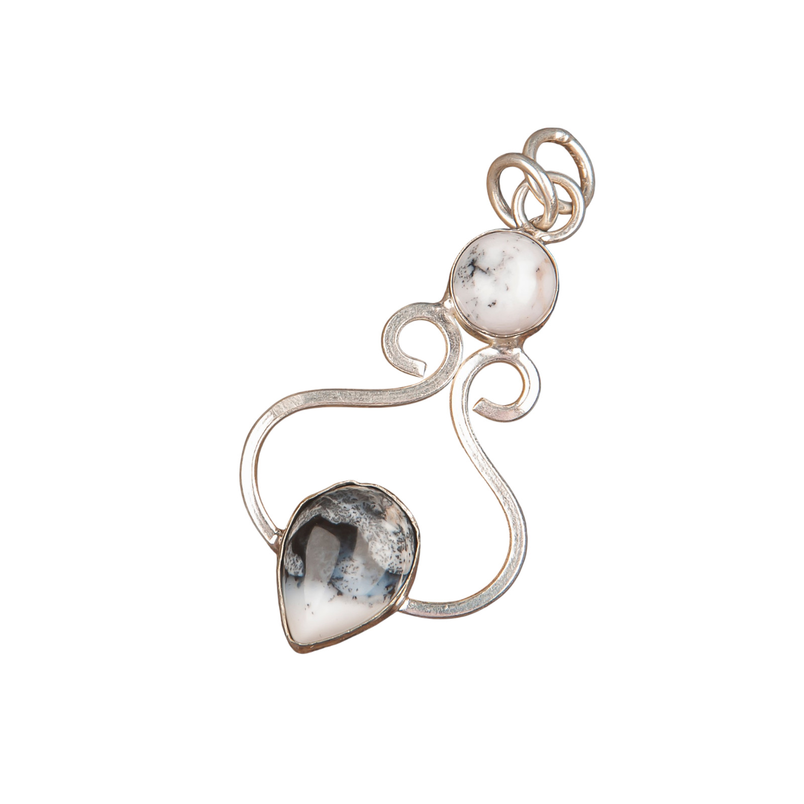 Dendritic Opal Gemstone 925 Sterling Silver Pretty Pendent1.60″ Gift For Wedding