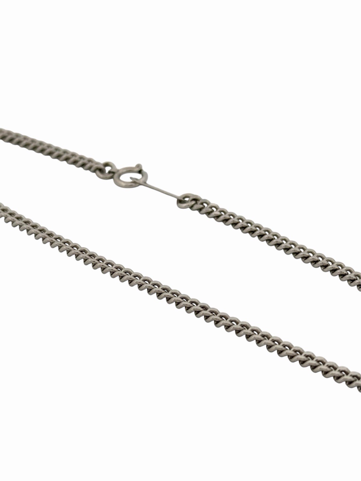 Solid Platinum Pt850 Curb Link Chain 2.6mm 20in