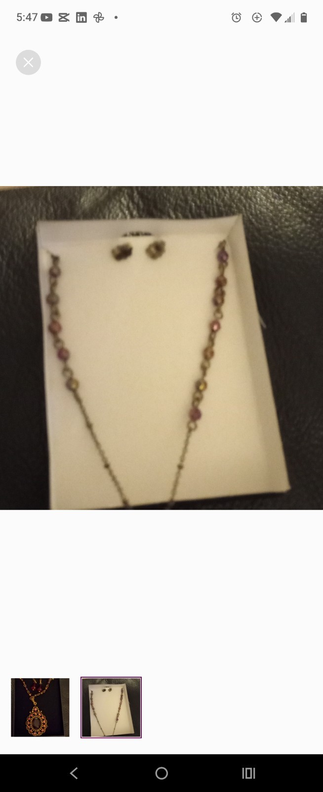 Avon Topaz Color Necklace