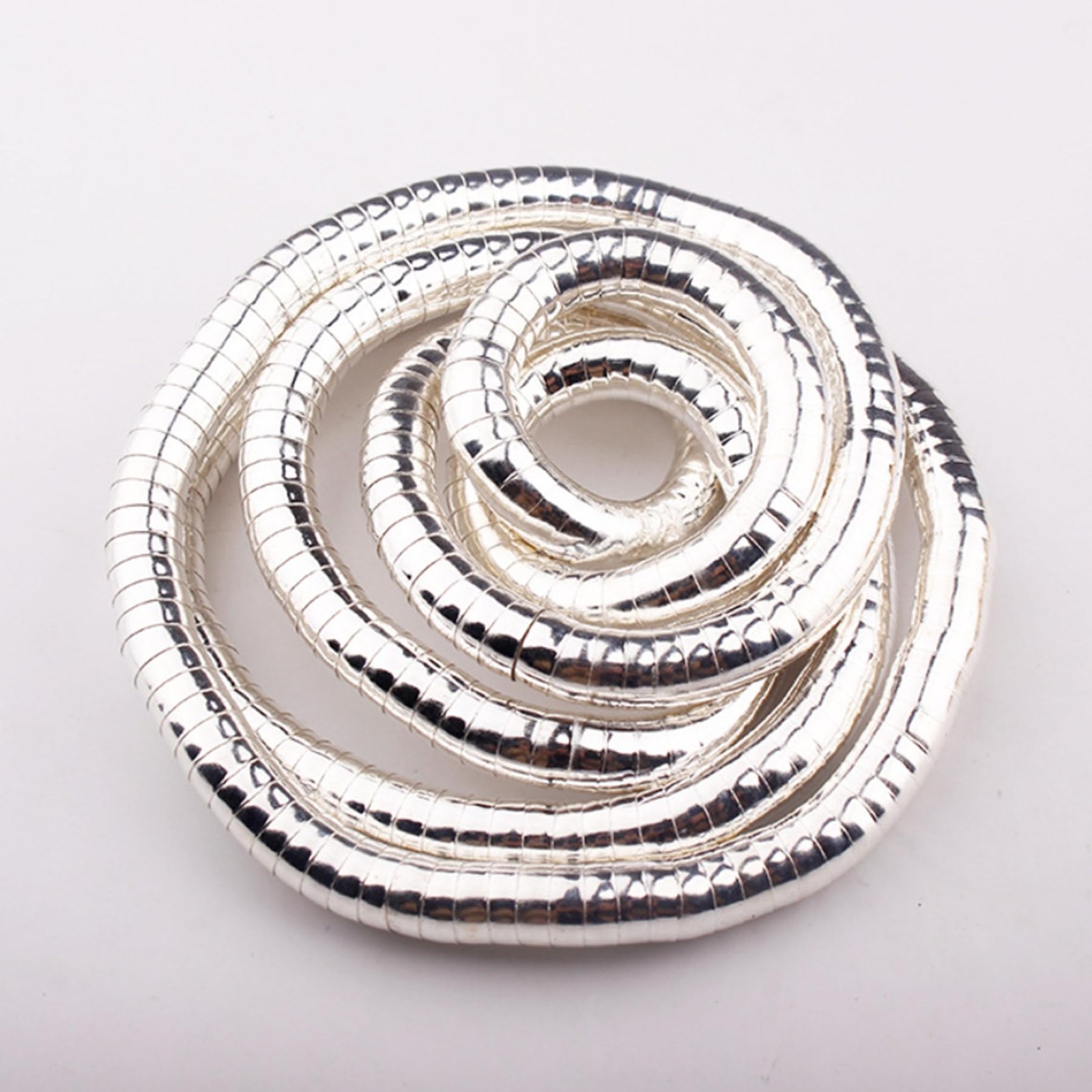 Bendable Snake Chain Versatile Silver Necklace Armband Bracelet and Choker, F…