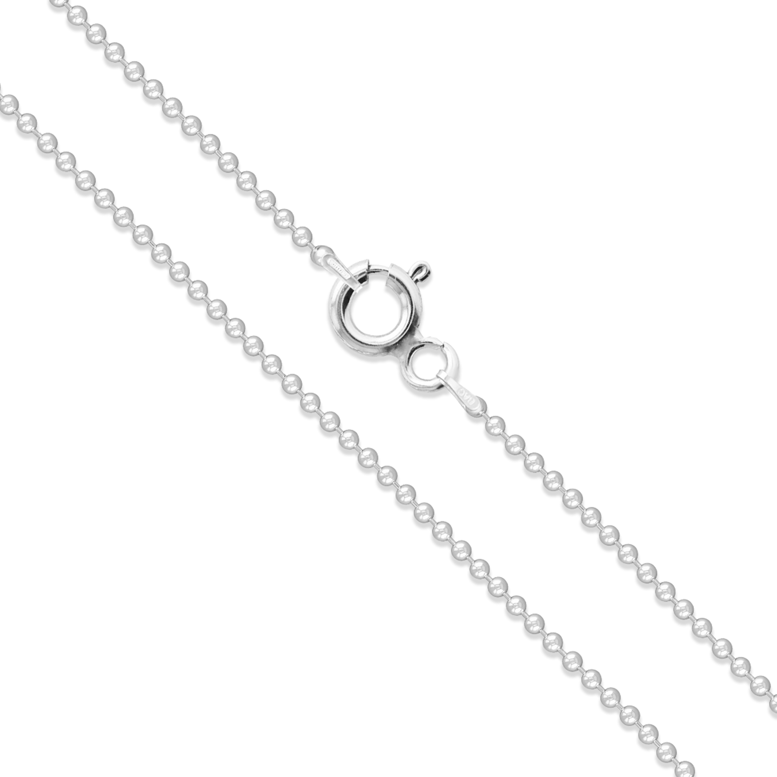 Sterling Silver Ball Bead Chain Necklace “GENUINE 925” All Sizes Available NEW