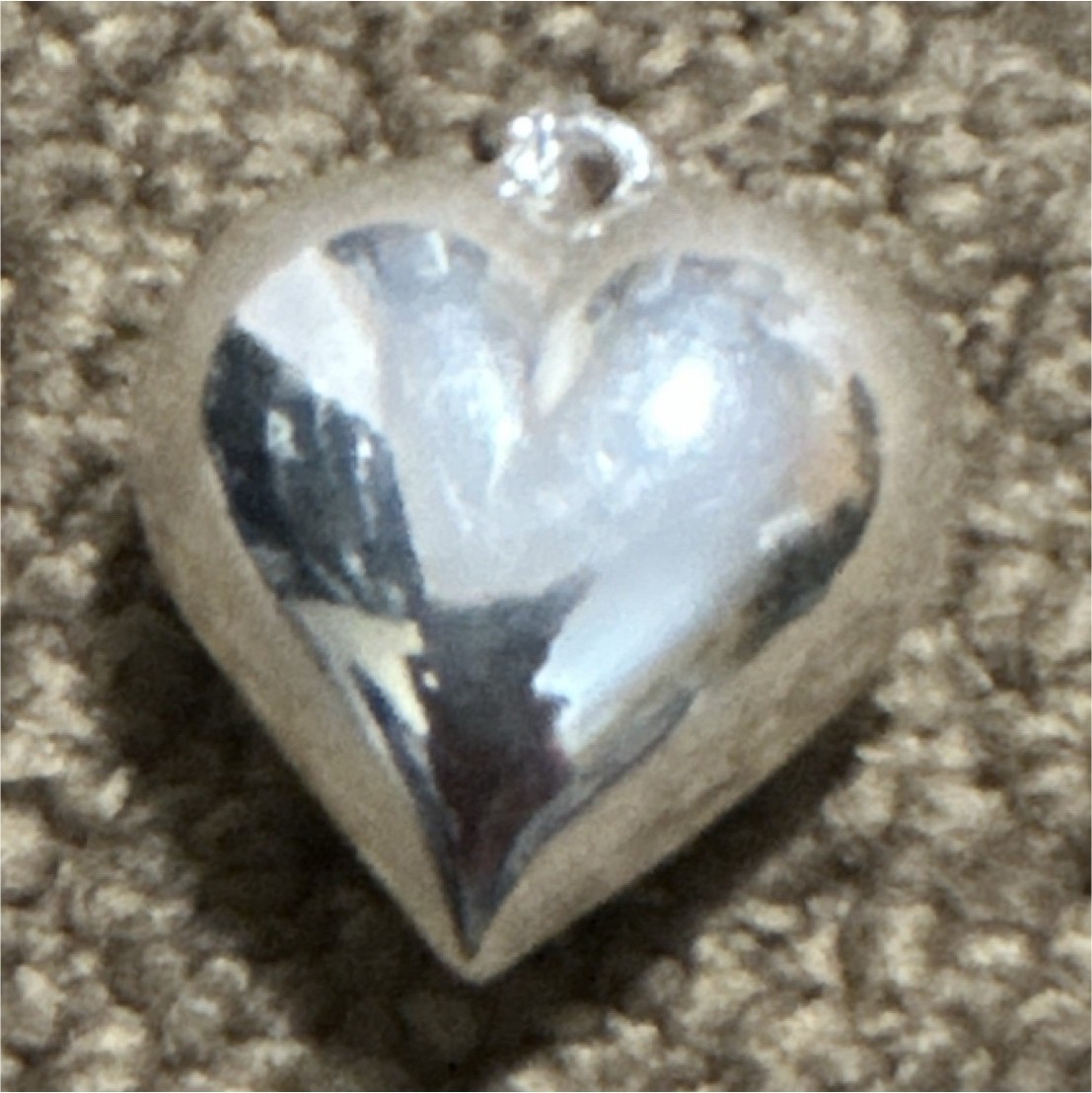 925 Silver Heart Metal Pendant 9g Love Theme No Stone Stylish Jewelry Accessory