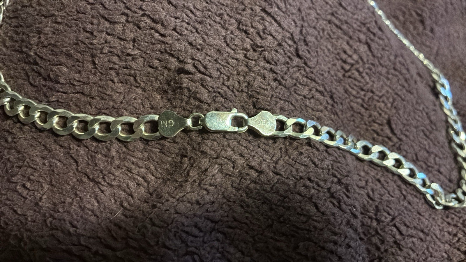 925 Italy 5.5mm Curb Link Chain 22 Inch Necklace Sterling Silver