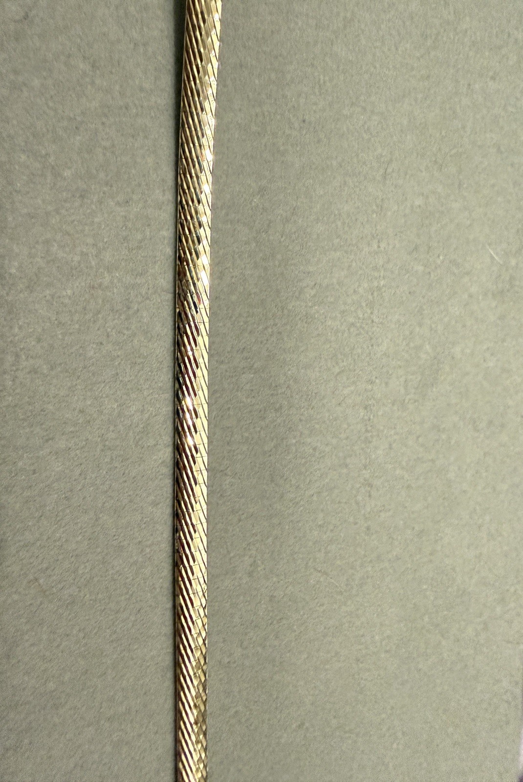 Vintage Omega Reversible 14 K Yellow/White Gold Necklace 18 In Approximately 18G
