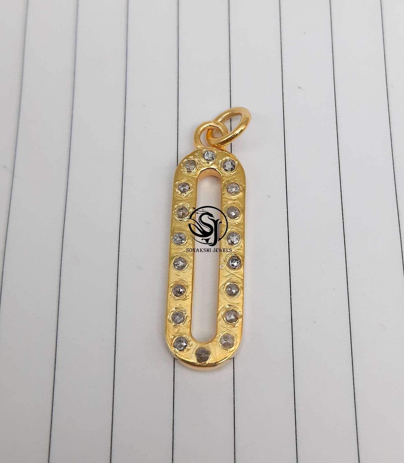 Pave Diamond Pendent 925 Sterling Silver PHandmade Design Pendent Anniversary
