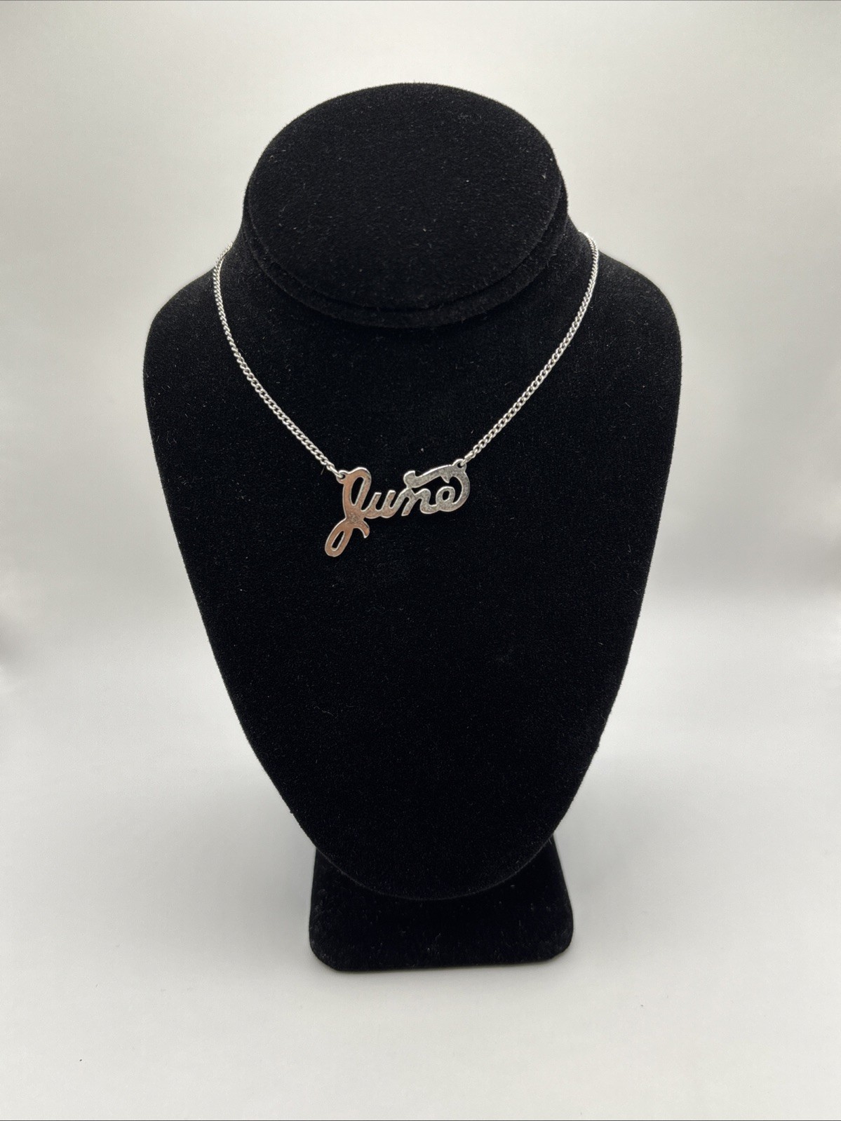 Sterling silver June Necklace 16″