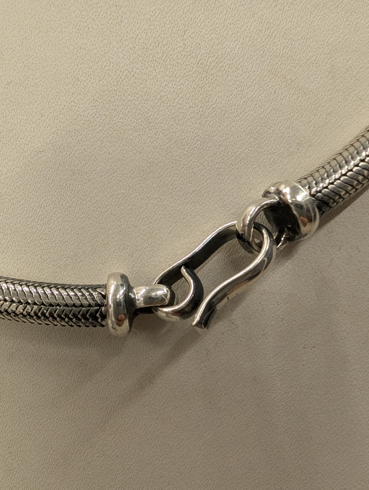 Solid Sterling Silver Round Snake Chain Necklace 5 mm