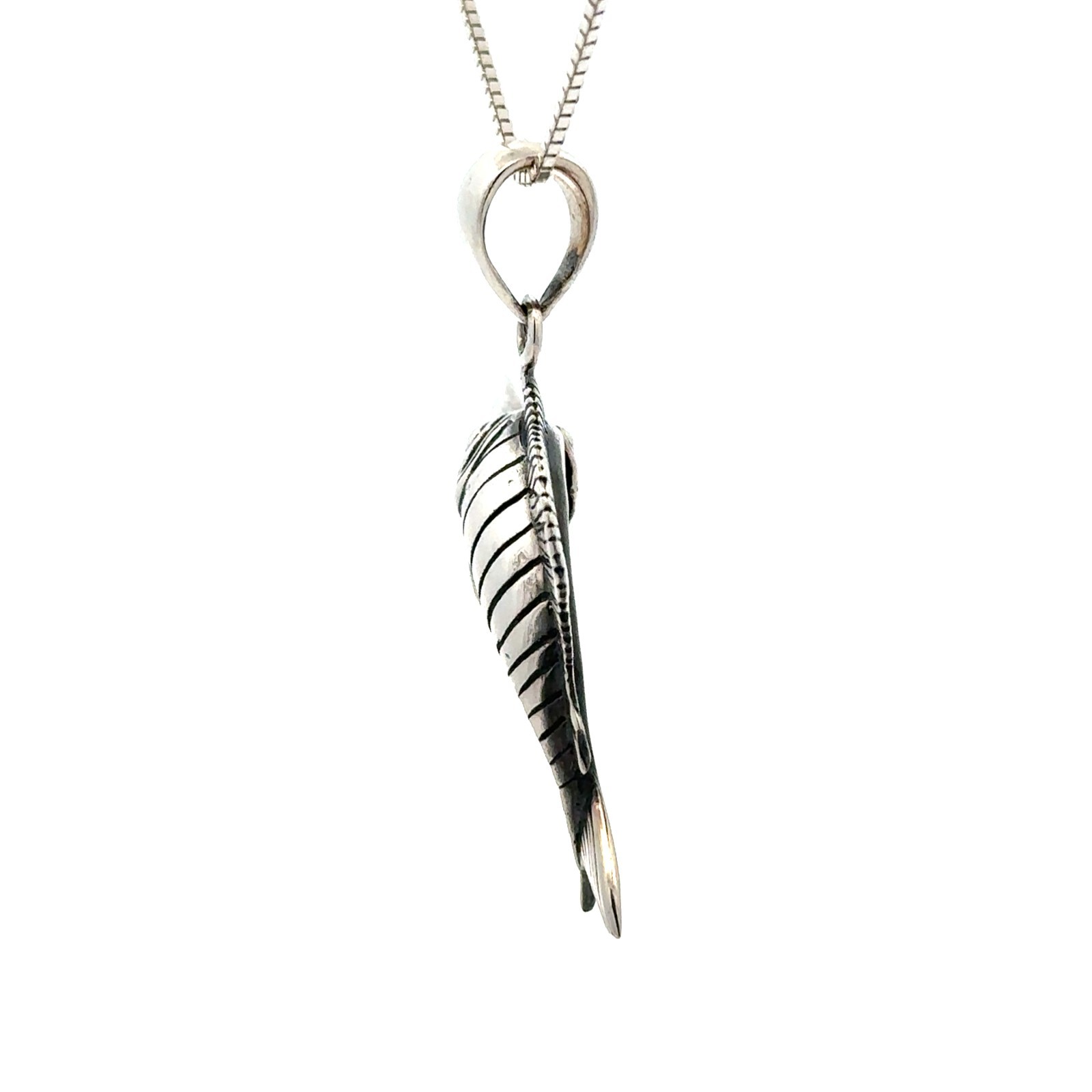 Sterling Silver Sailfish Pendant (1 1/2 X 1 1/2 Inch)