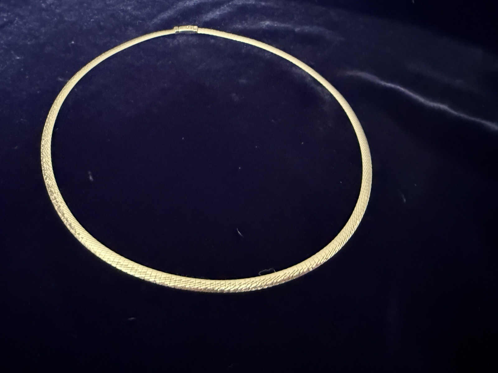 Vintage Omega Reversible 14 K Yellow/White Gold Necklace 18 In Approximately 18G