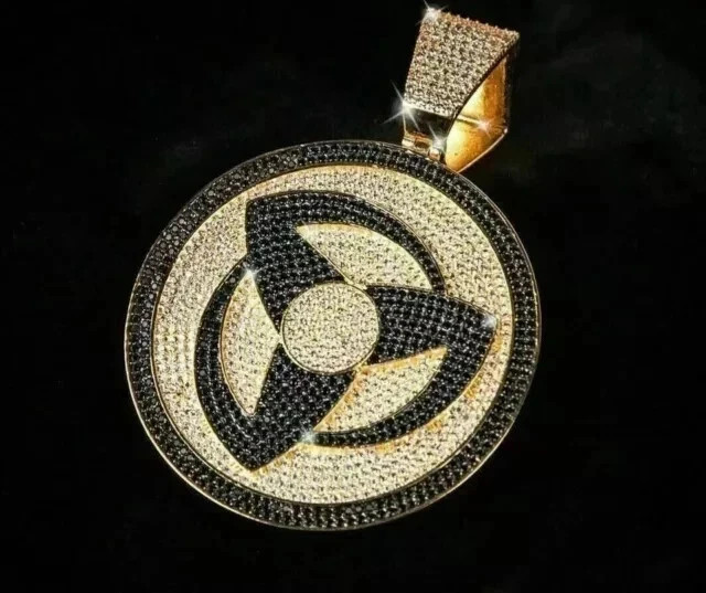 2 CT Round Cut Moissanite Women’s Pendant 14K Yellow Gold Plated
