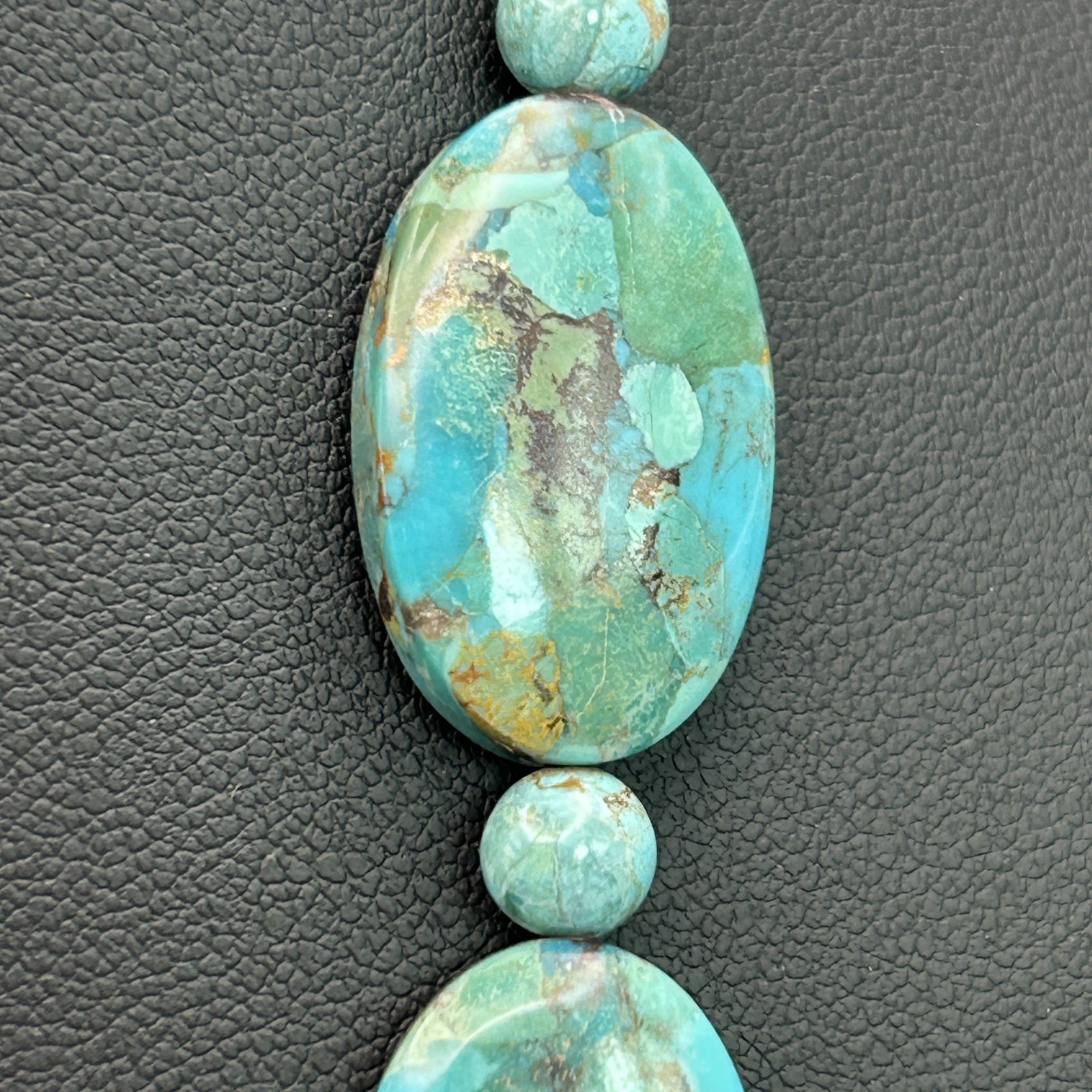 Jay King Mine Finds Reversible Mosaic Turquoise Necklace 925 Sterling Silver 56g