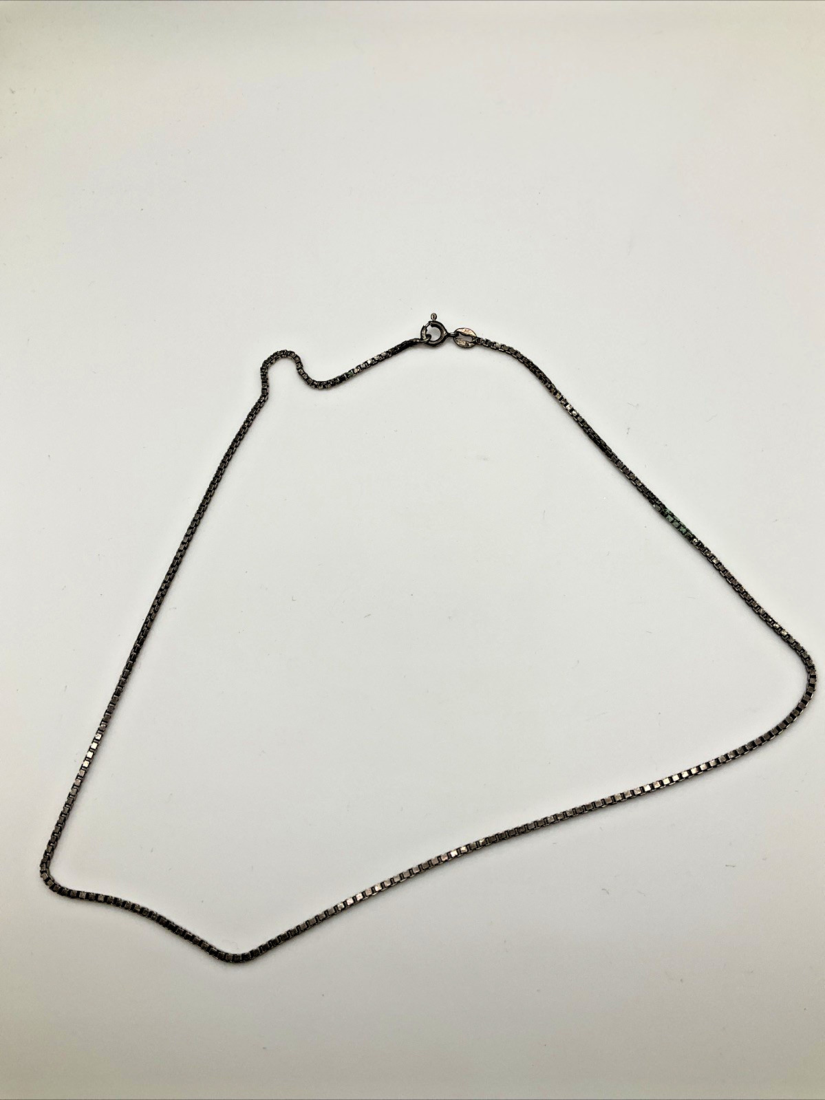 Marked 925 Silver Necklace Chain Tarnished