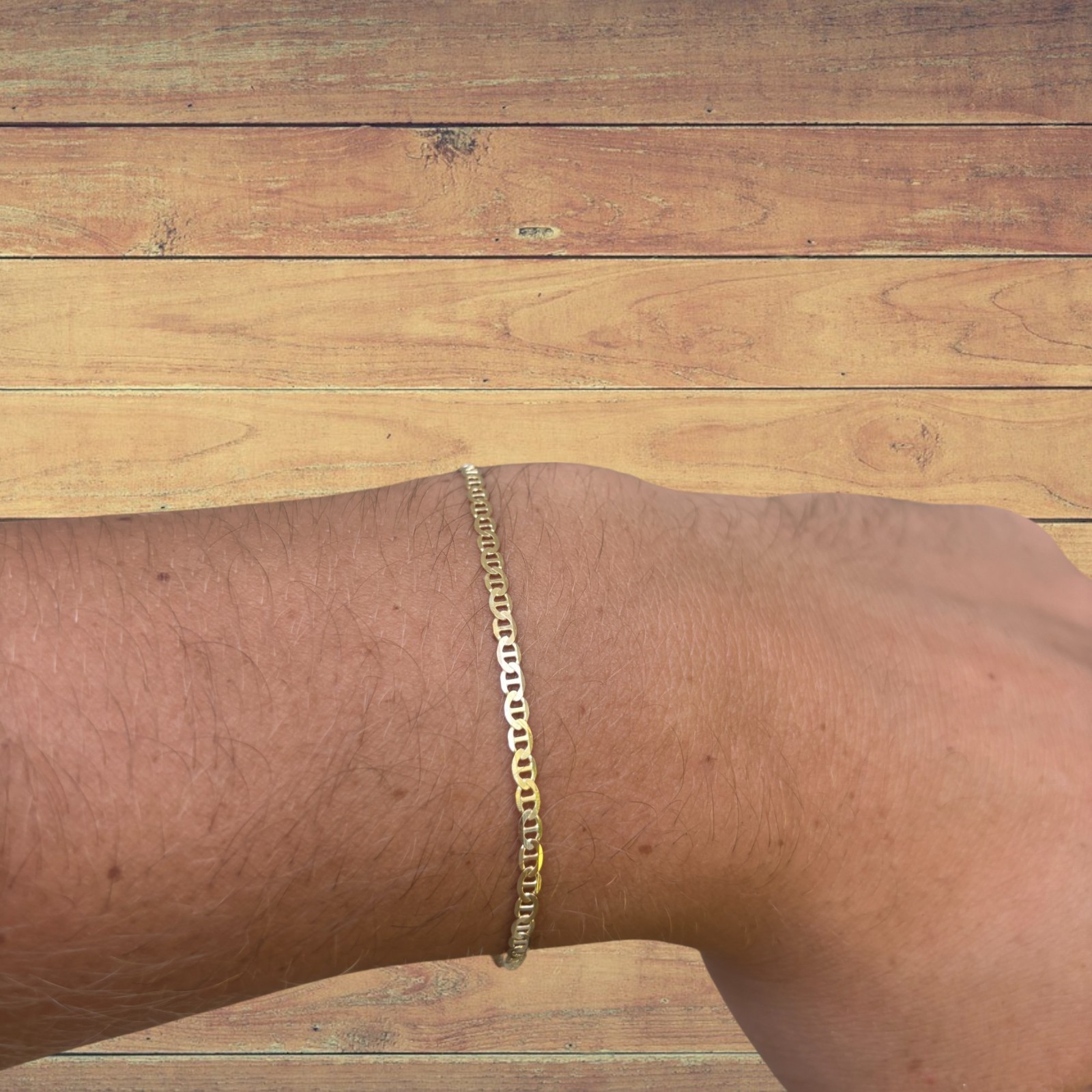 2.5mm Mariner Bracelet – Real Solid 925 Sterling Silver Or 14k Gold Vermeil
