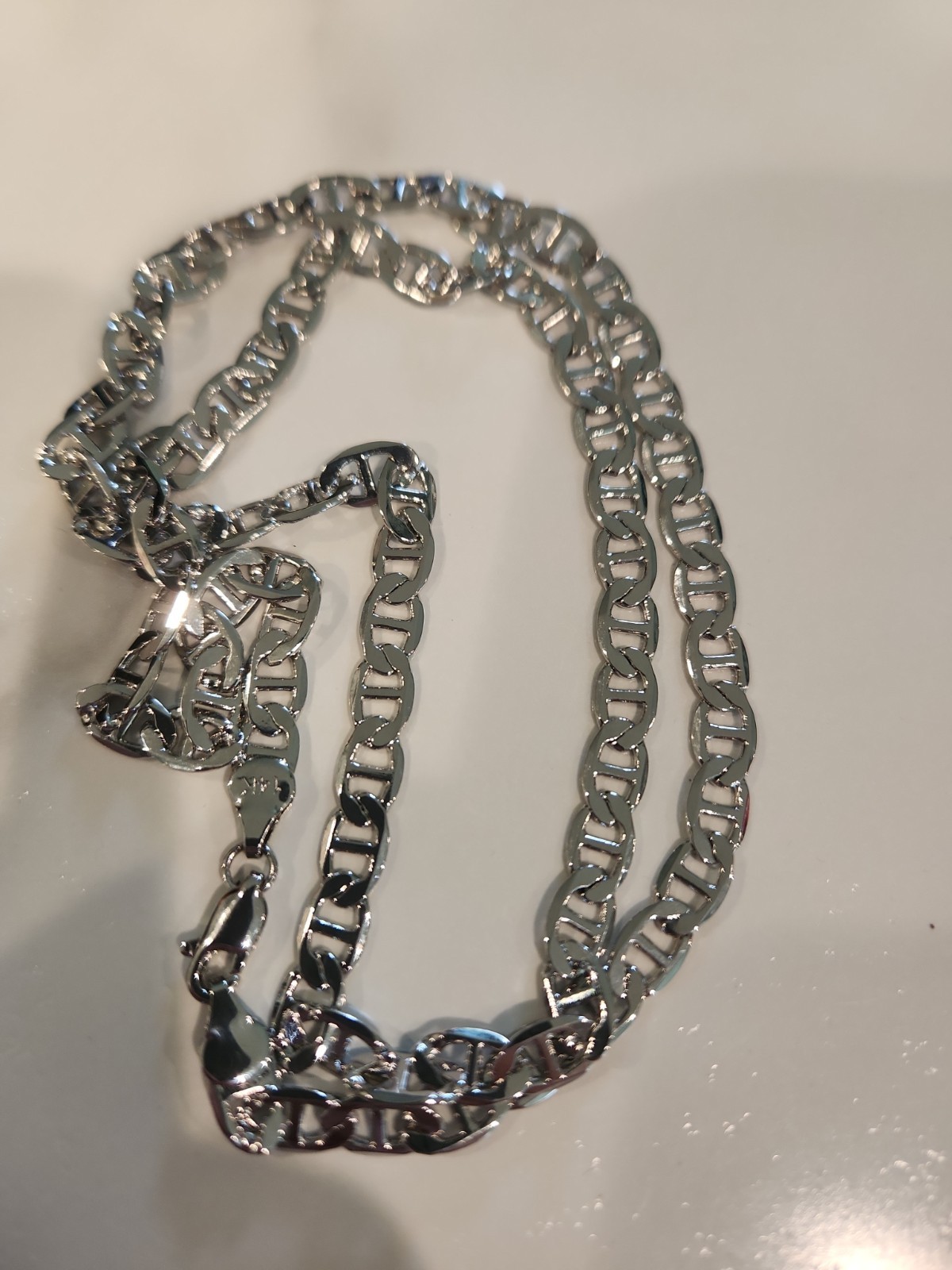 14K Italian White Gold Filled Mariner