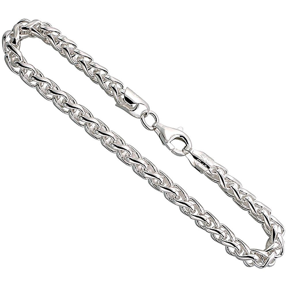 925 Sterling Silver Spiga Wheat Chain Necklaces & Bracelets 5mm 7″~16″