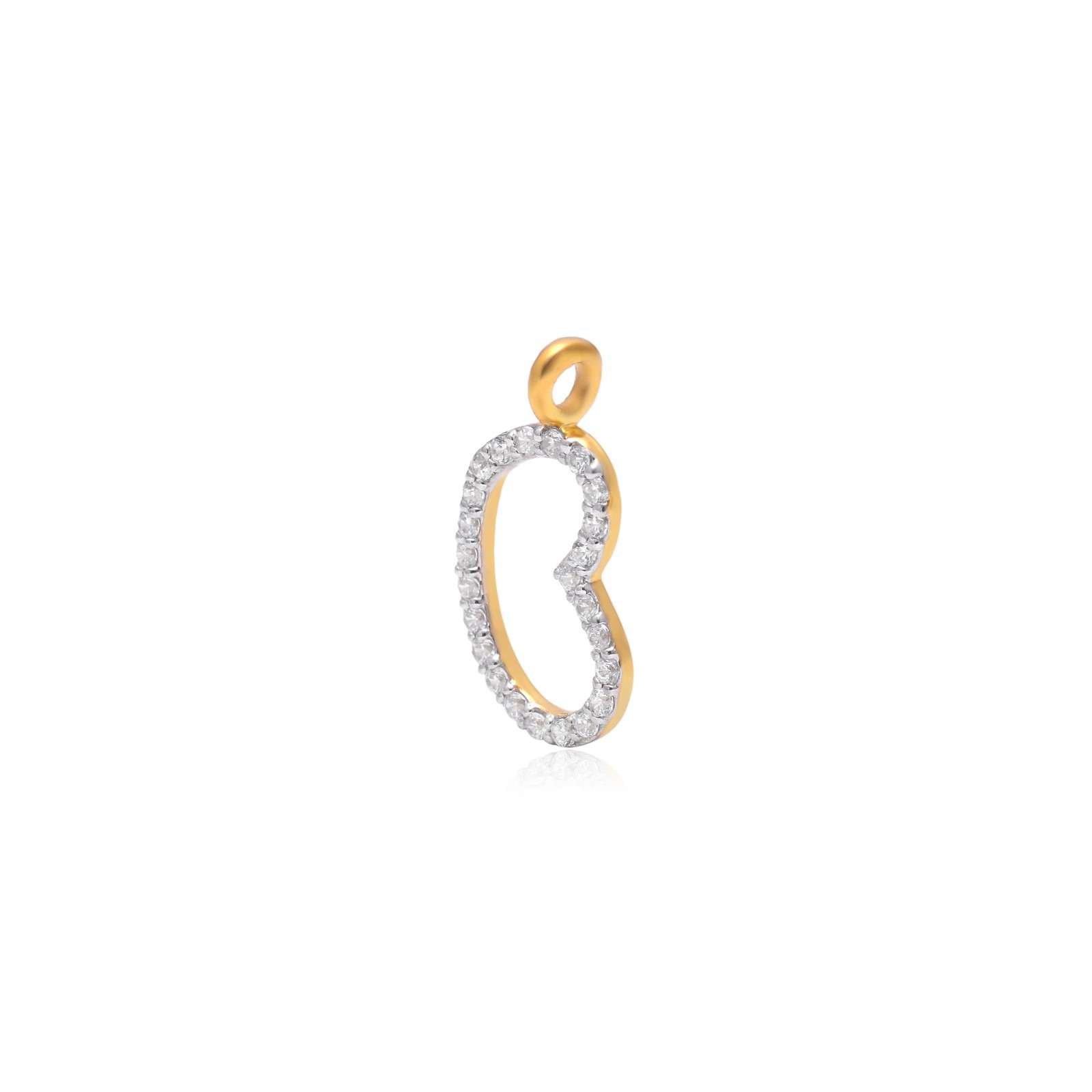 Initial B Pendant Necklace, Diamond Letter Charm, Gold Plated Alphabet Pendant