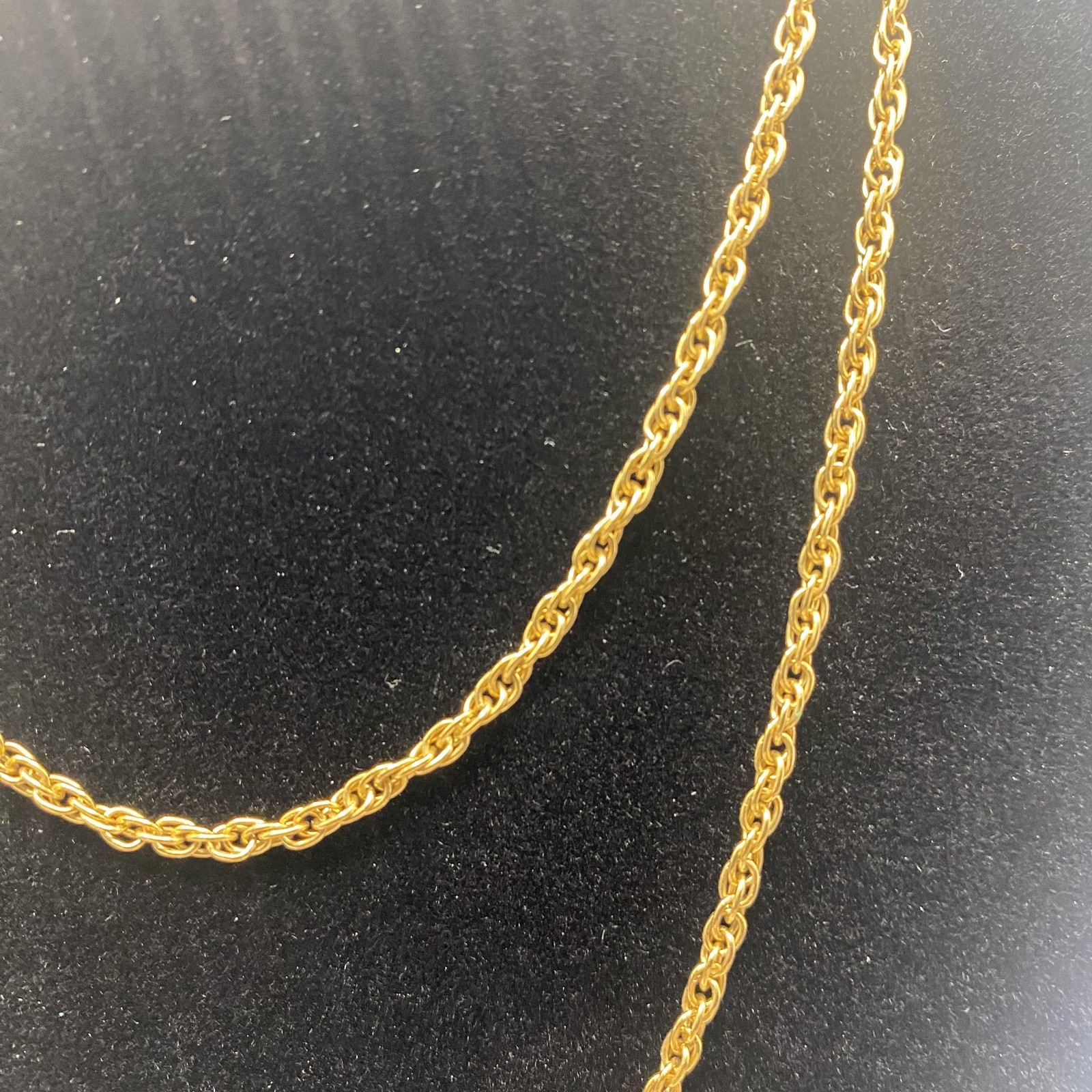 Avon Gold Tone Chain Necklace 32 In Womens Spring Ring Clasp Fashion Jewelry