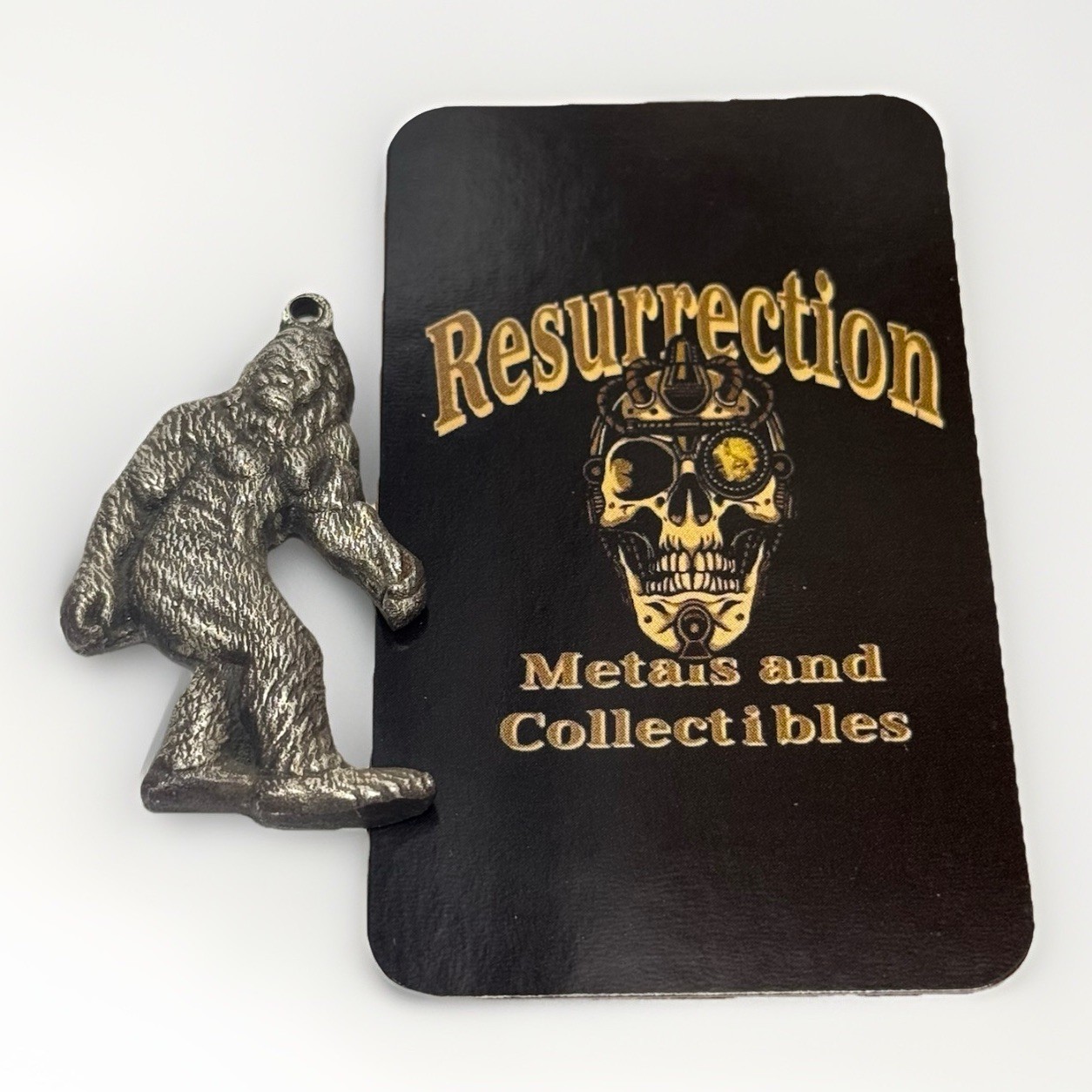 Resurrection Metals 1oz Fine Antiqued Silver Big Foot Pendant w/COA Serial #7
