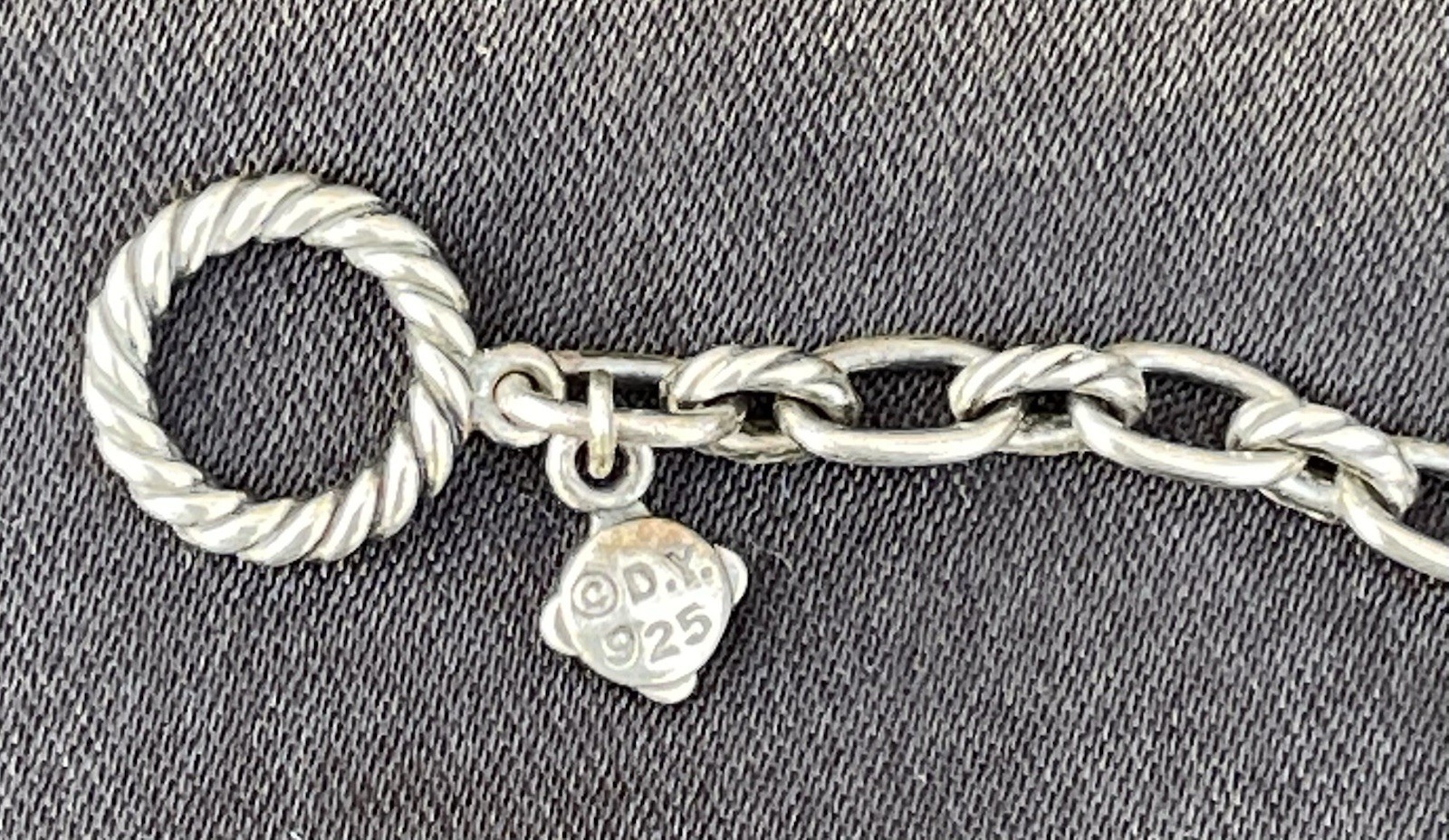 RARE David Yurman Chatelaine Guava Mixed Gems 36″ Necklace. 925 Silver
