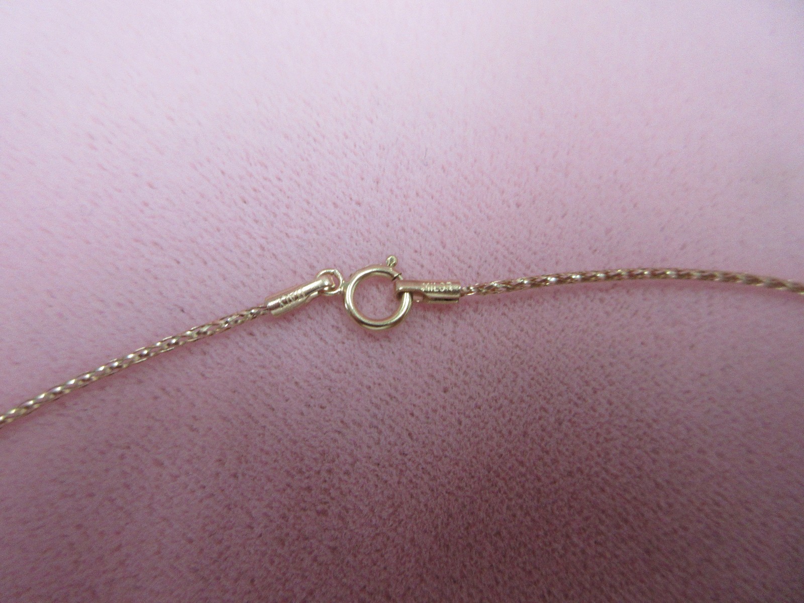 18″ Italy Milor 14K Rose Gold Braided Wire Chain Omega Necklace 1.56 Grams