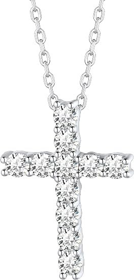 925 Sterling Silver Cross Necklace Jesus Pendant Christian Jewelry Unisex