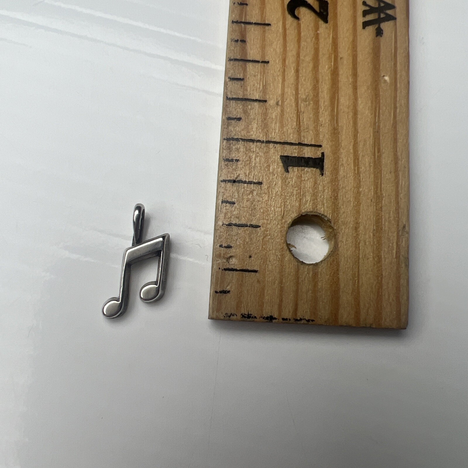 IFB 925 Sterling Silver Retro Charm Pendant Quaver Eighth Music Note Band Choir