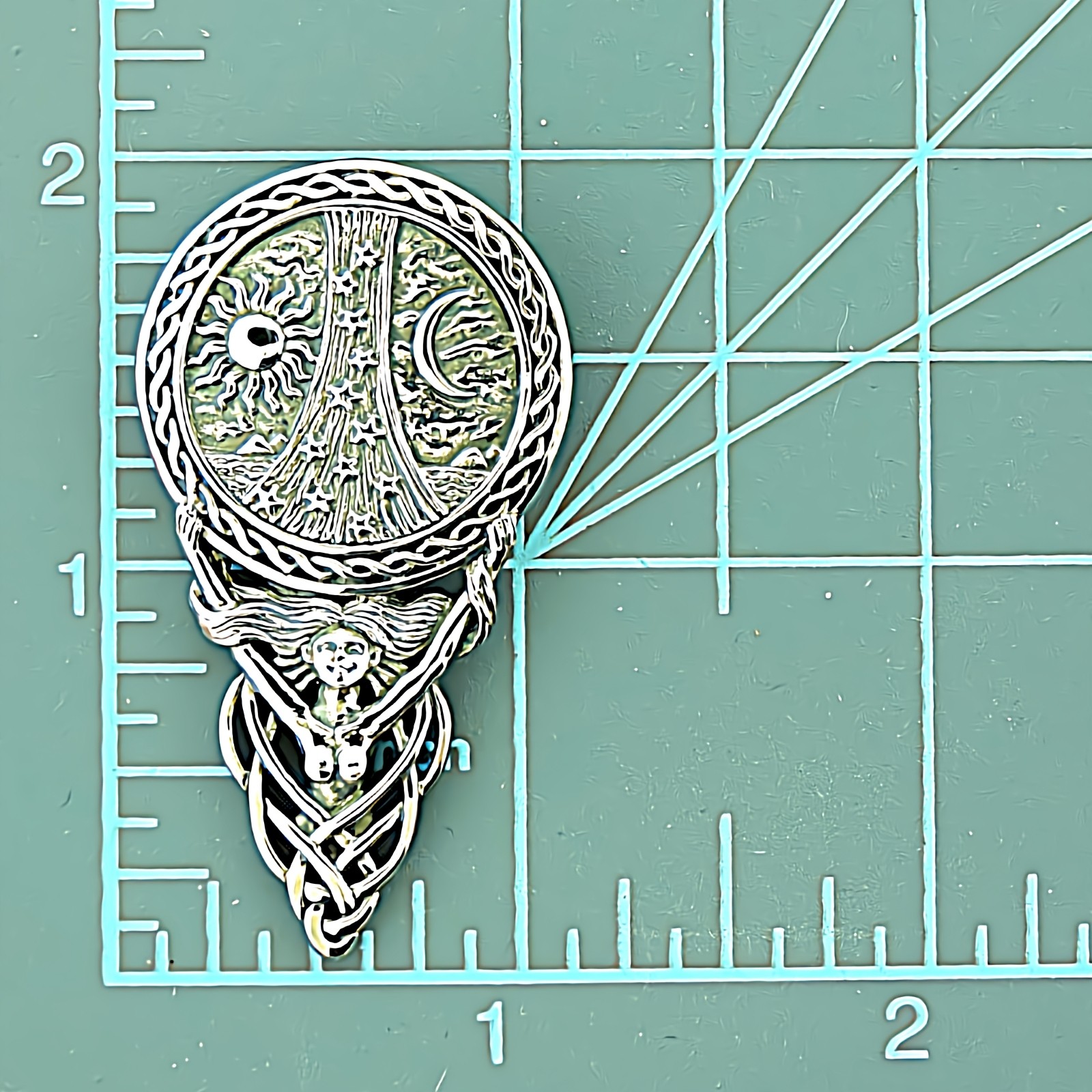 Peter Stone Celestial Mother Sterling Silver Pendant