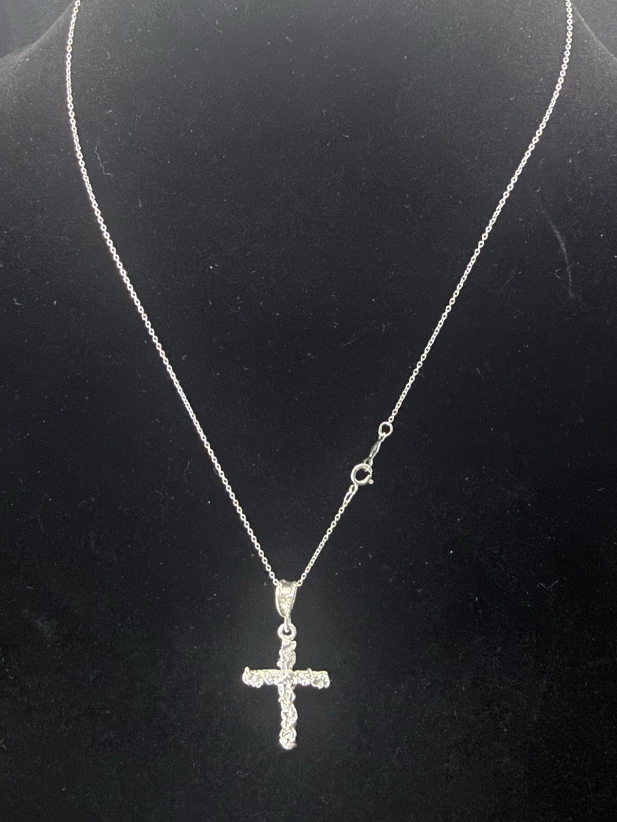 925 Sterling Silver Cross And Chain