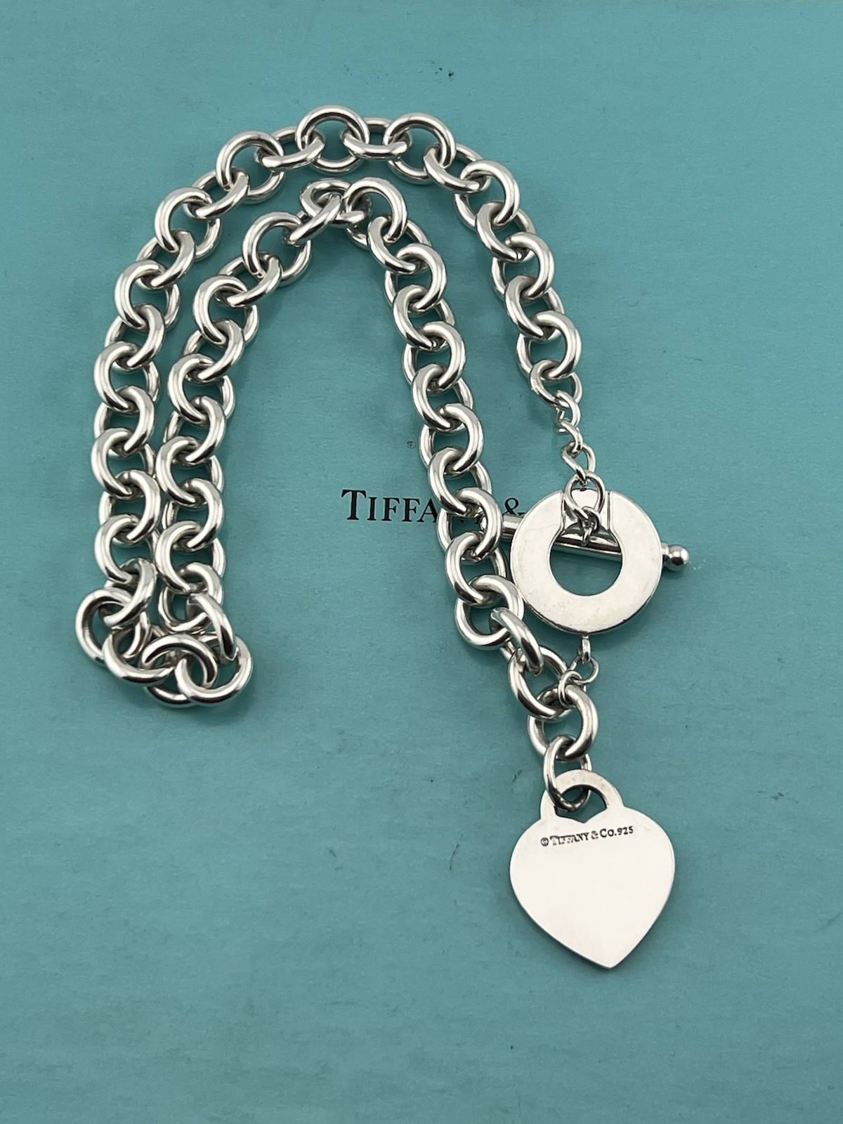 Tiffany Co. Necklace, Return to Tiffany Heart Toggle Necklace 16” Inches Long