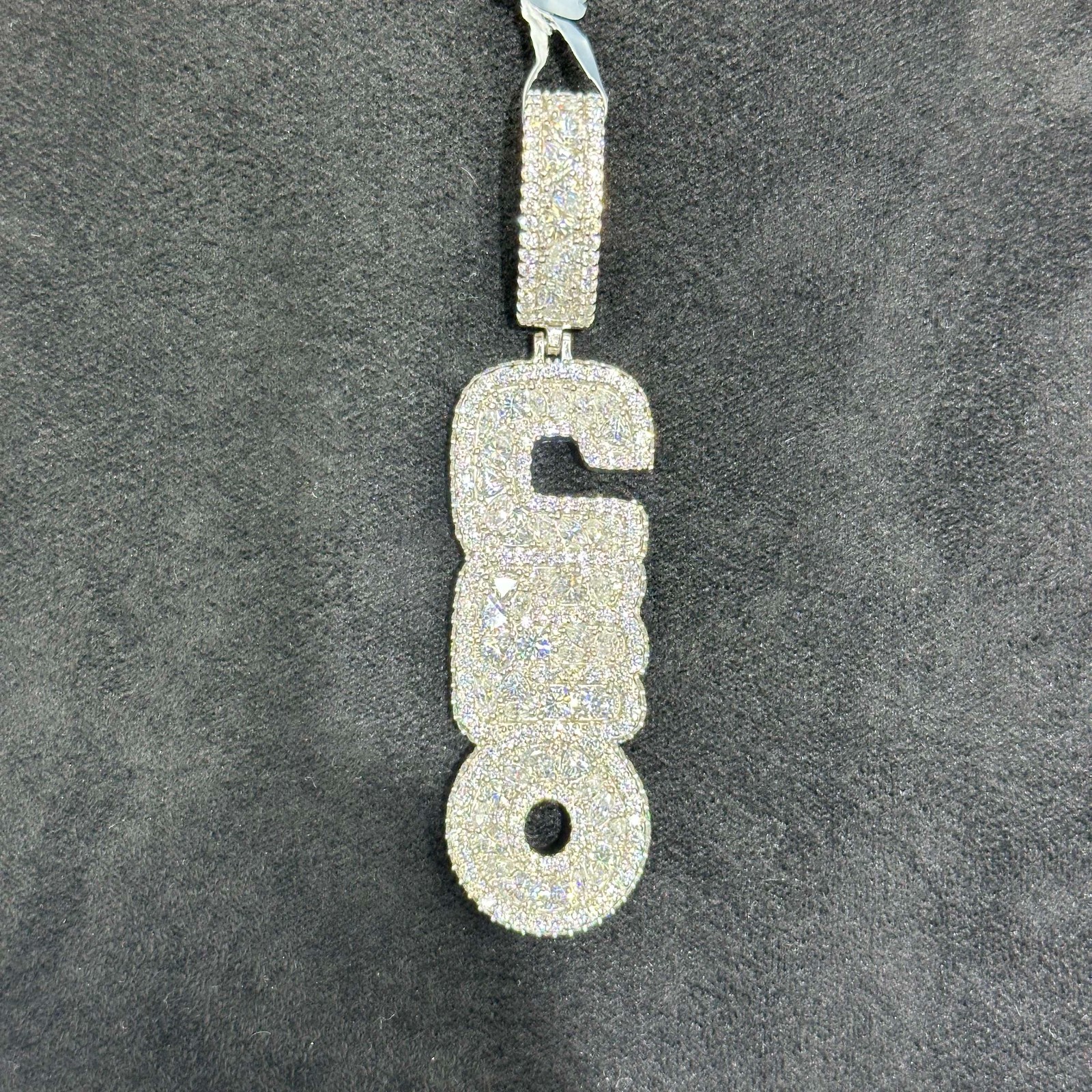 CEO Charm with VVS Moissanite 12.49 CTW Man Woman Adults