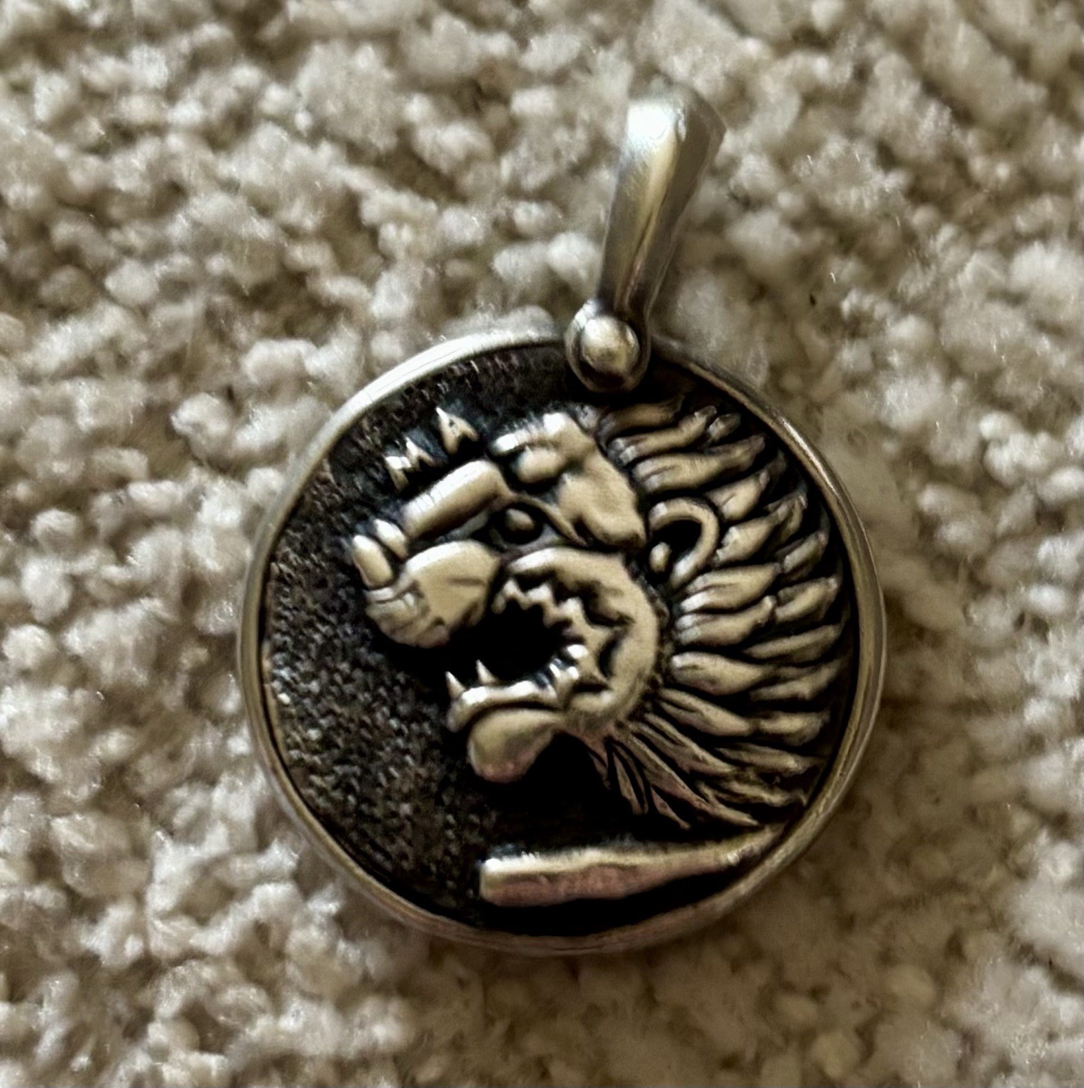 DAVID YURMAN Sterling Silver Petrvs Lion Amulet Pendant