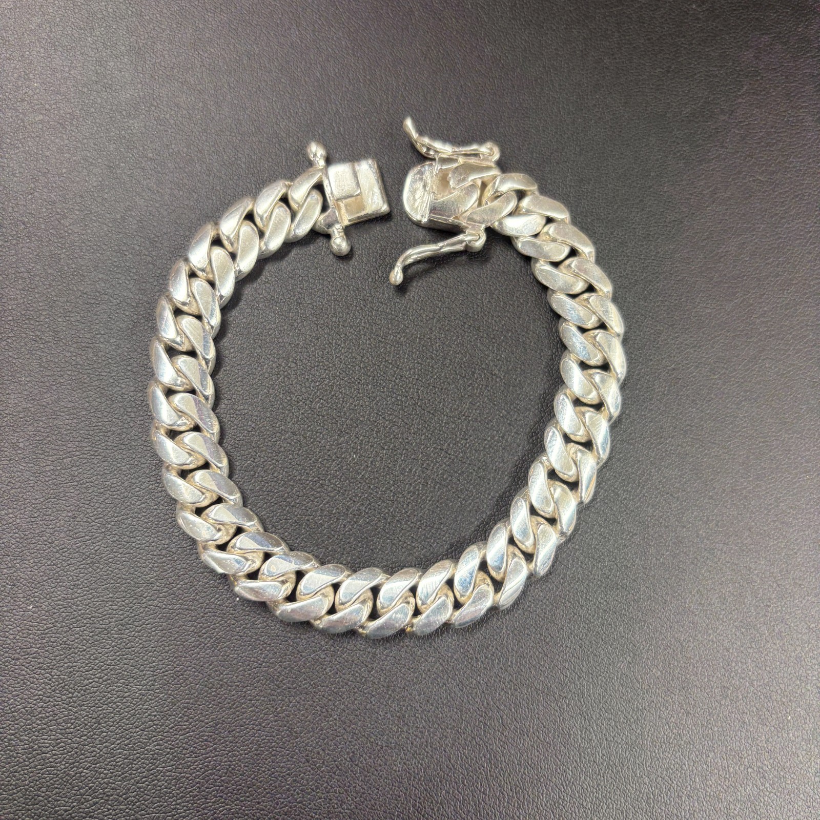 10mm Miami Cuban Link Bracelet – Real Solid 999 Fine Silver HANDMADE IN ITALY