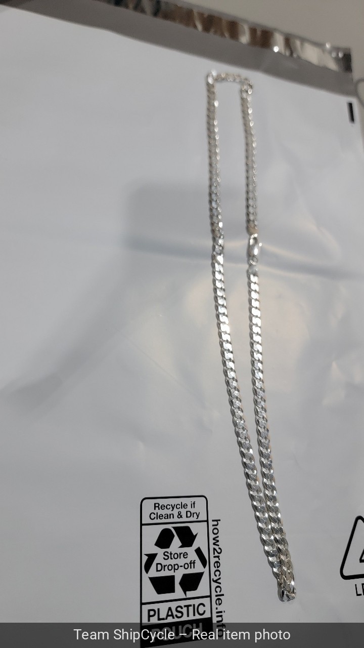 without packaging 925 Sterling Silver Mens Womens Curb Cuban Link Chain G2U