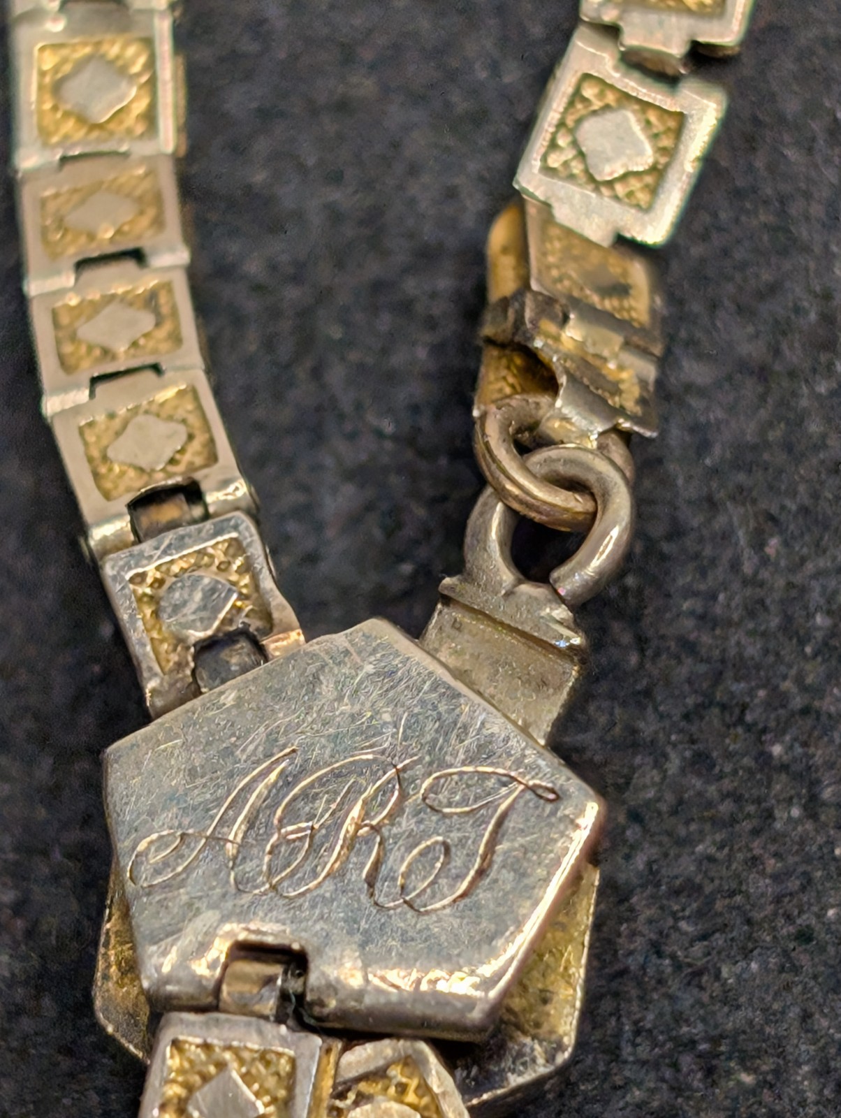 Victorian Tests For 8.8 k Gold & Ruby Necklace 8.1 grams