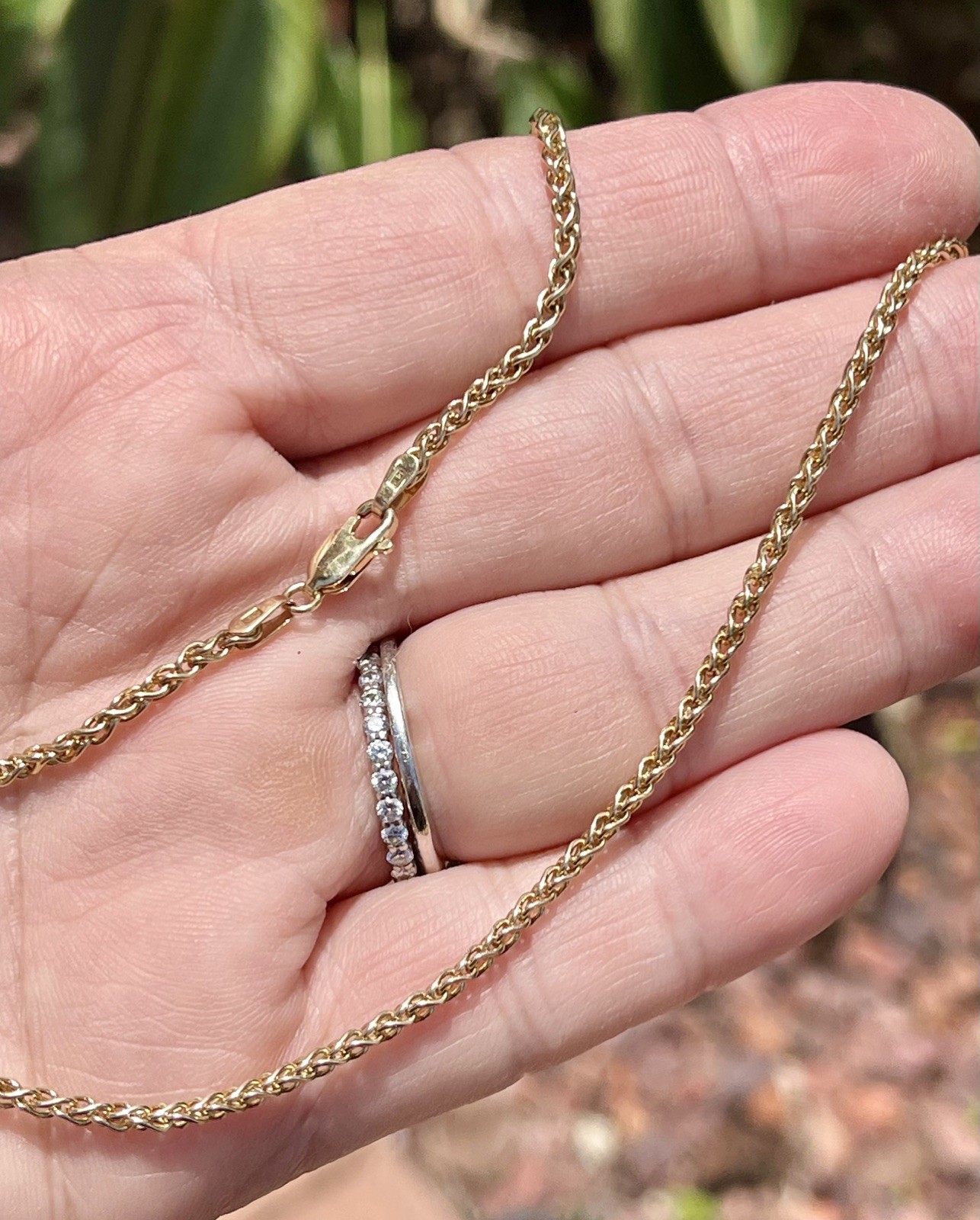 14K Yellow Gold 10.3 Gram Solid 18 3/4” Wheat Chain 2.5 mm Wide GORGEOUS!
