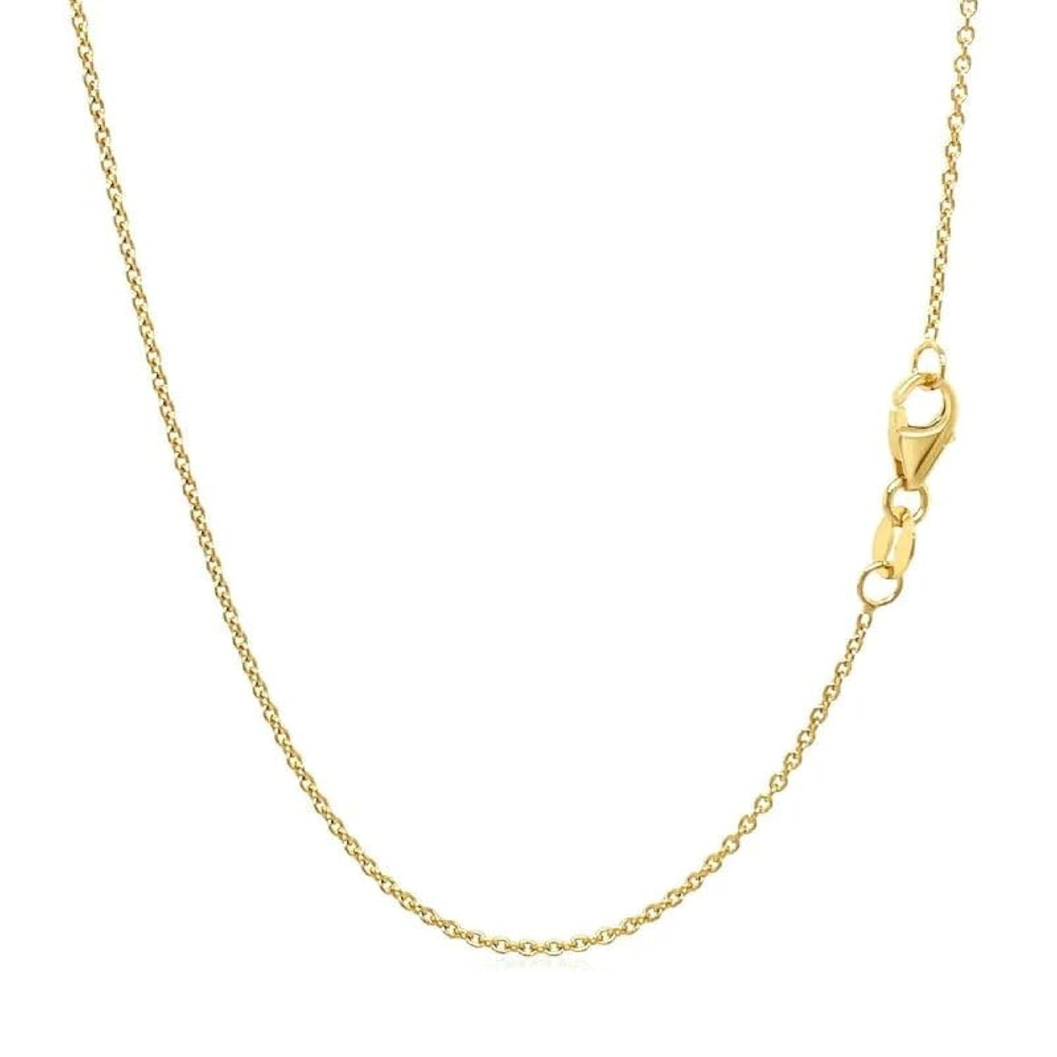 14k Gold Over 925 Sterling Silver Chain Necklace for Women , Layering Necklac…