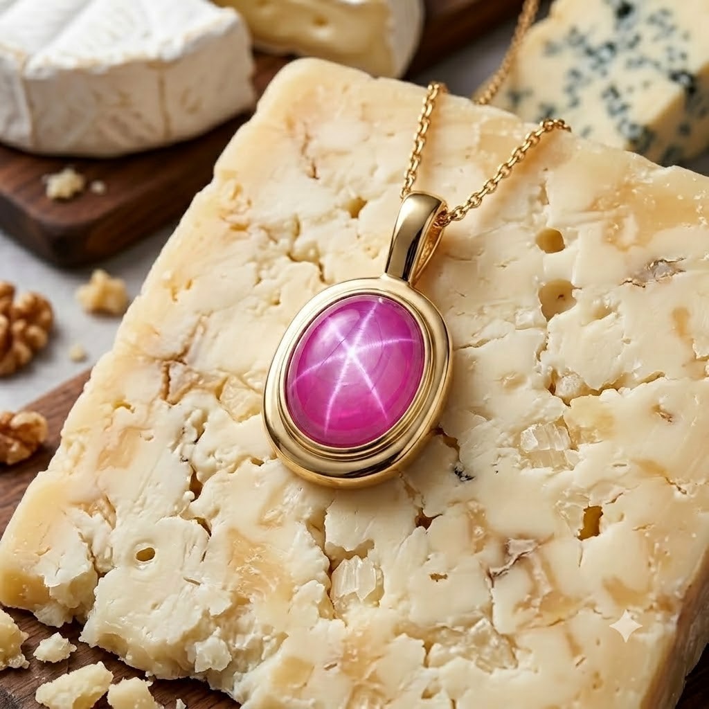 Pink Star Sapphire Pendant Oval Gemstone 925 Sterling Silver Six Ray Gemstone