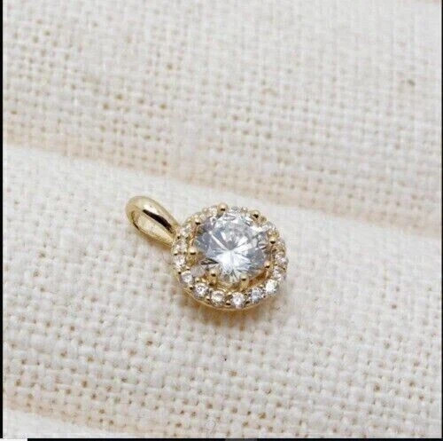 1.80Ct Round Cut Lab Created Diamond Women’s Gift Pendant 14k Yellow Gold Plated