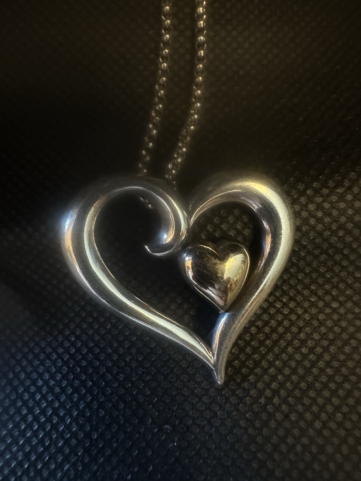 James Avery Joy of My Heart Pendant 14K Gold/ Sterling Silver/necklace