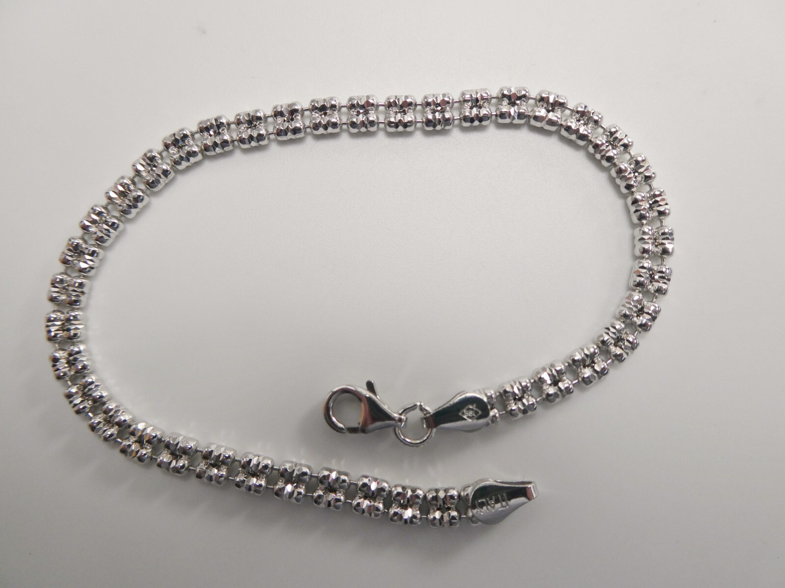 REAL 925 STERLING SILVER 4MM FLAT ICE LINK CHAIN NECKLACE