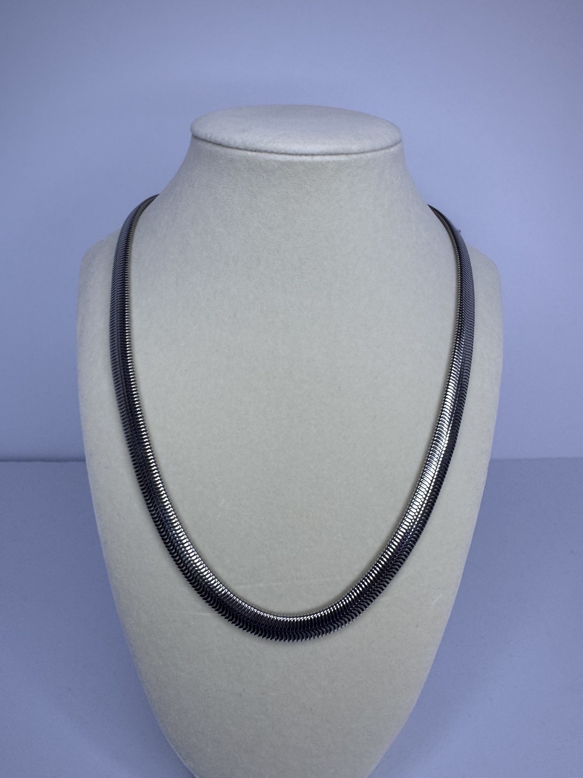 Italy 925 Sterling Silver 8mm Snake Chain Necklace 20.5″ 25g Heavy Unisex
