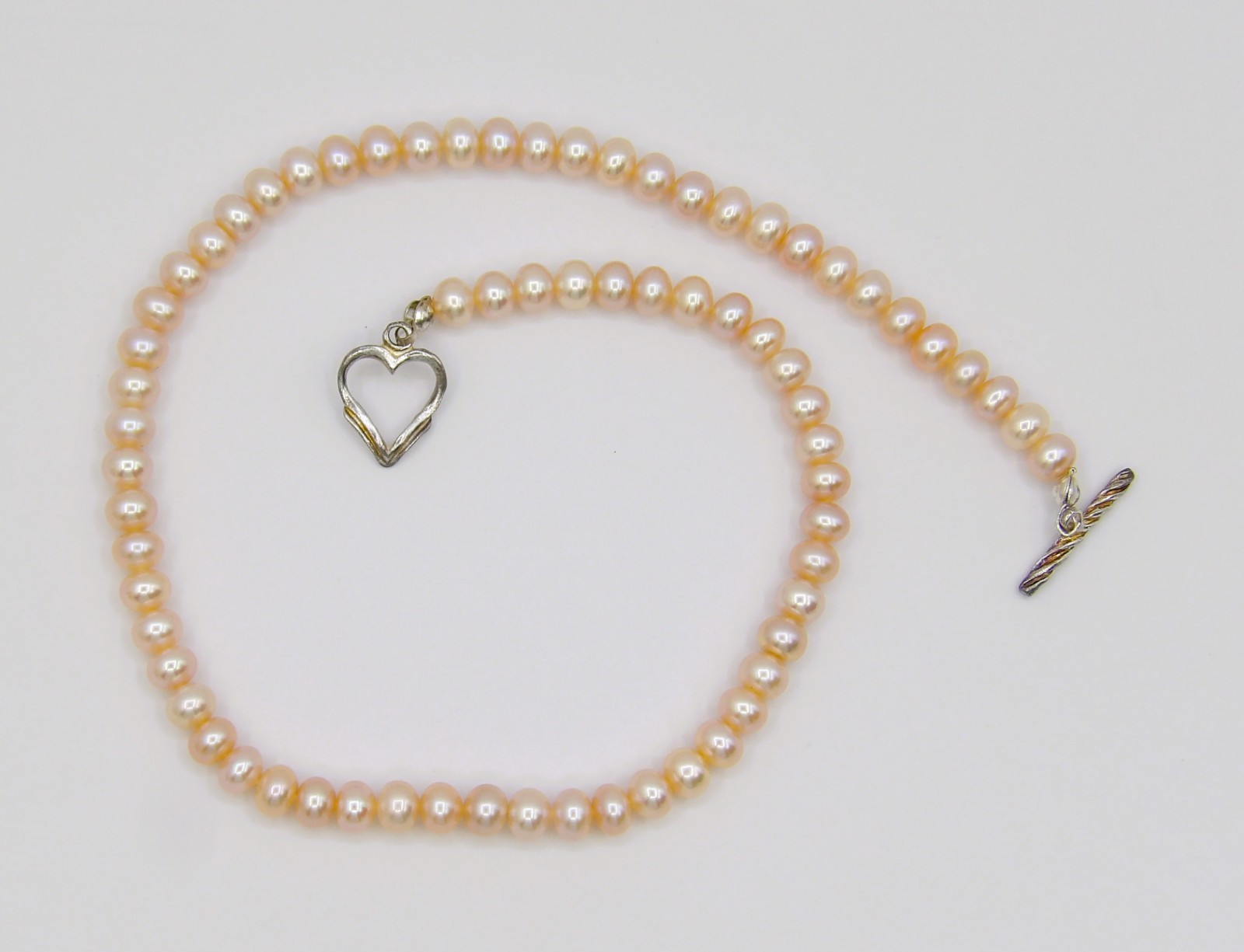 14″ inches Long Quality Button Genuine Freshwater Pearl Necklace NK893
