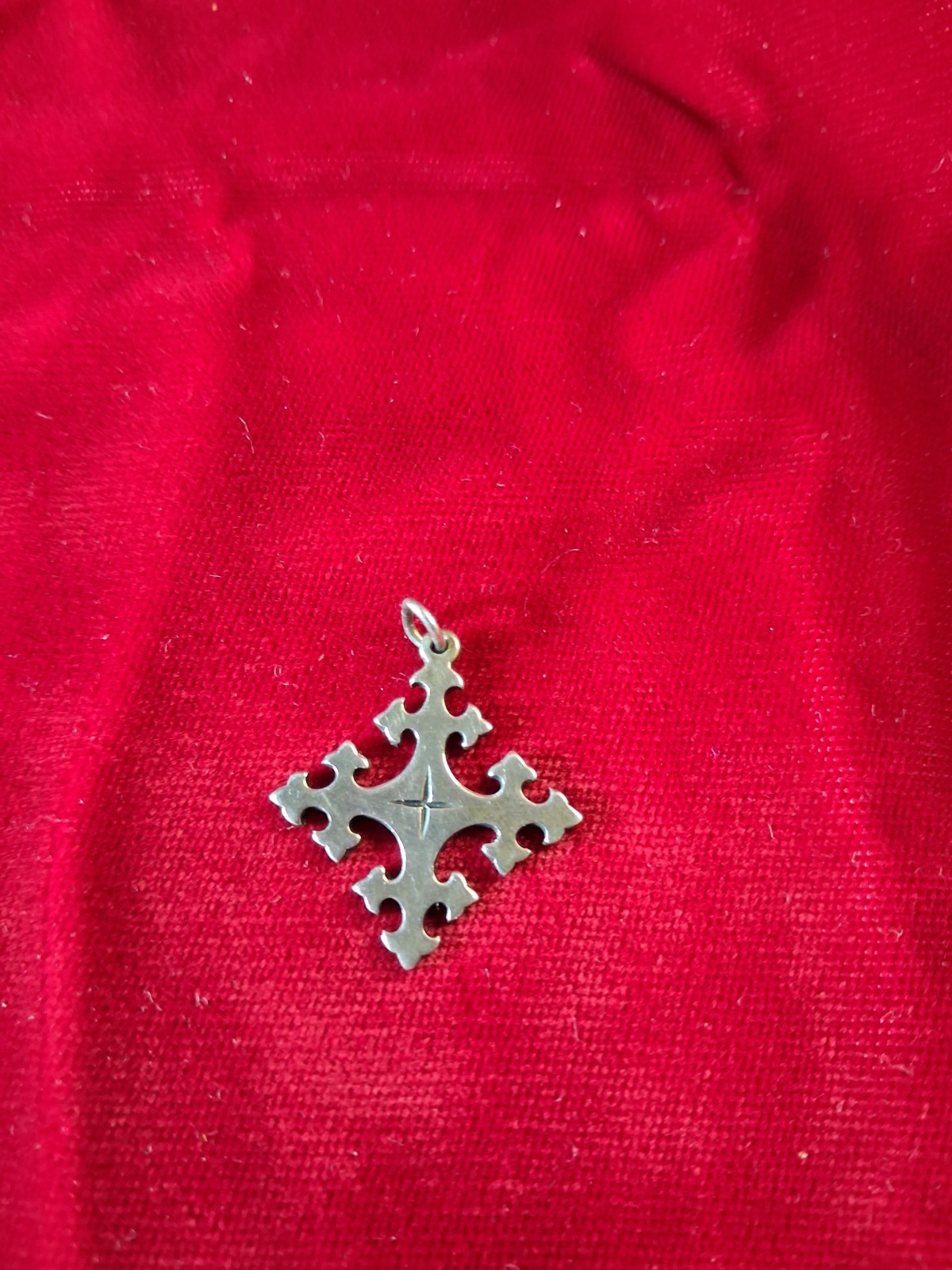 James Avery Trinity Cross Retired Pendant Sterling Silver 925 1″ x .75″