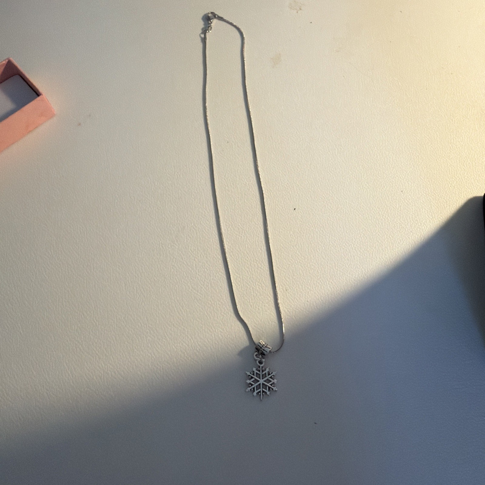 sterling silver snowflake star necklace