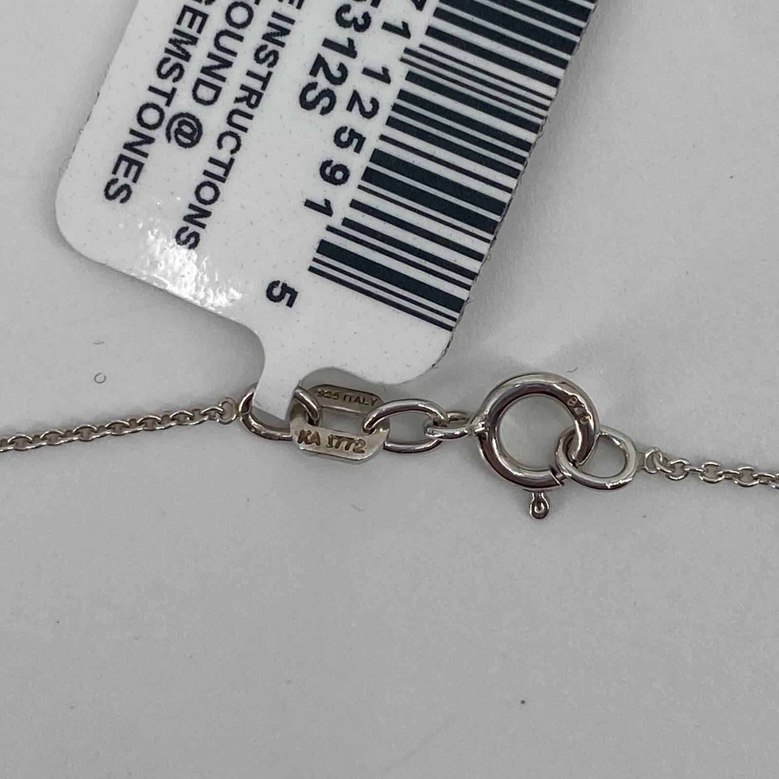 MACY’S Bridge Diamond Hearts 1/10CTW Sterling Silver Pendant Necklace NIB