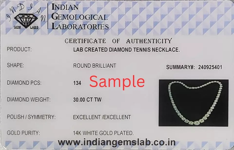 35Ct Baguette Lab Created Diamond Choker Tennis Necklace 14k White Gold Plated