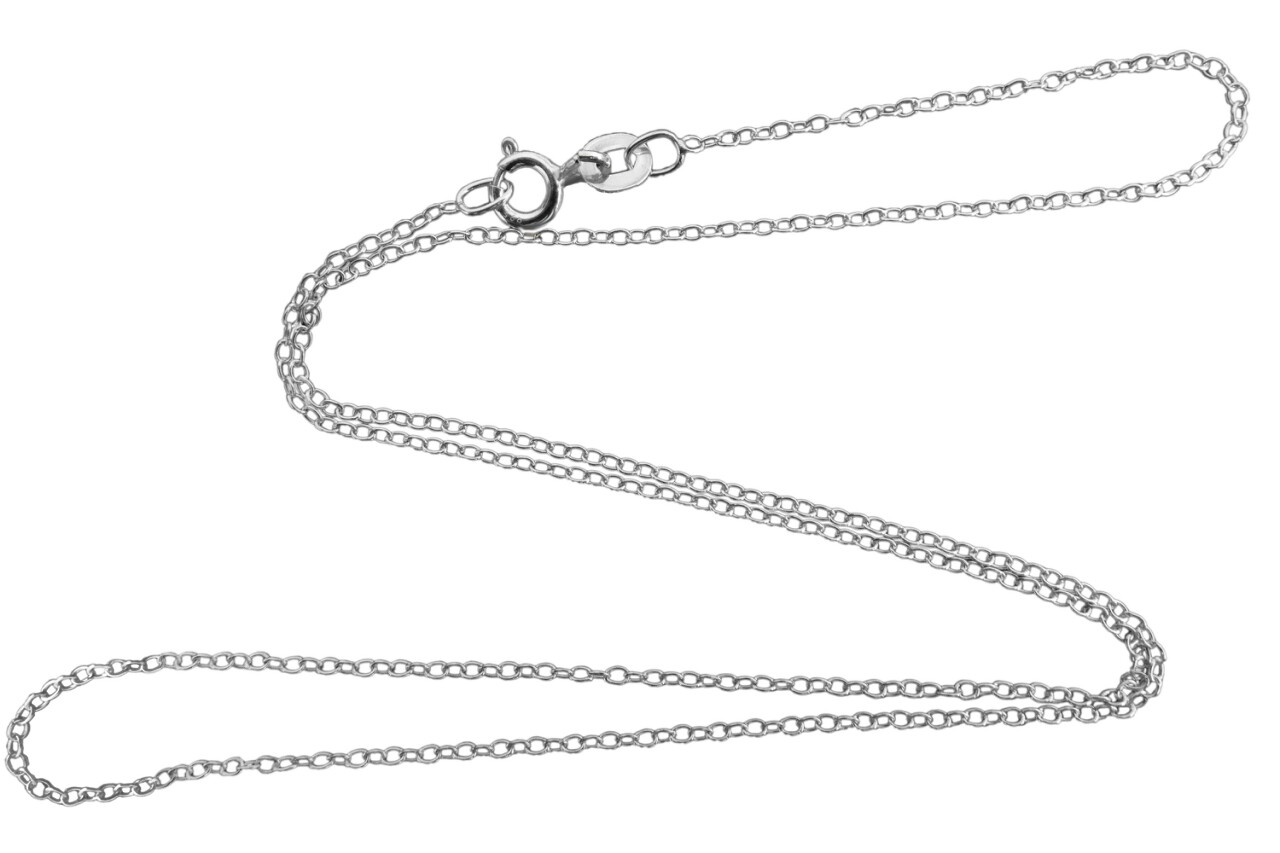 1mm Cable Chain Necklace – 925 Sterling Silver -16″, 18″, 20″ Rolo Dainty Thin