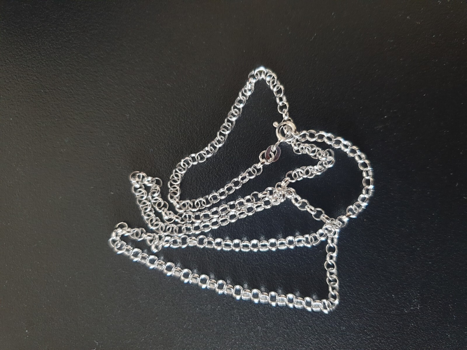 20 Inch 7.3g Genuine 925 Sterling Silver Belcher Chain Necklace 51 CM 3.1mm B2