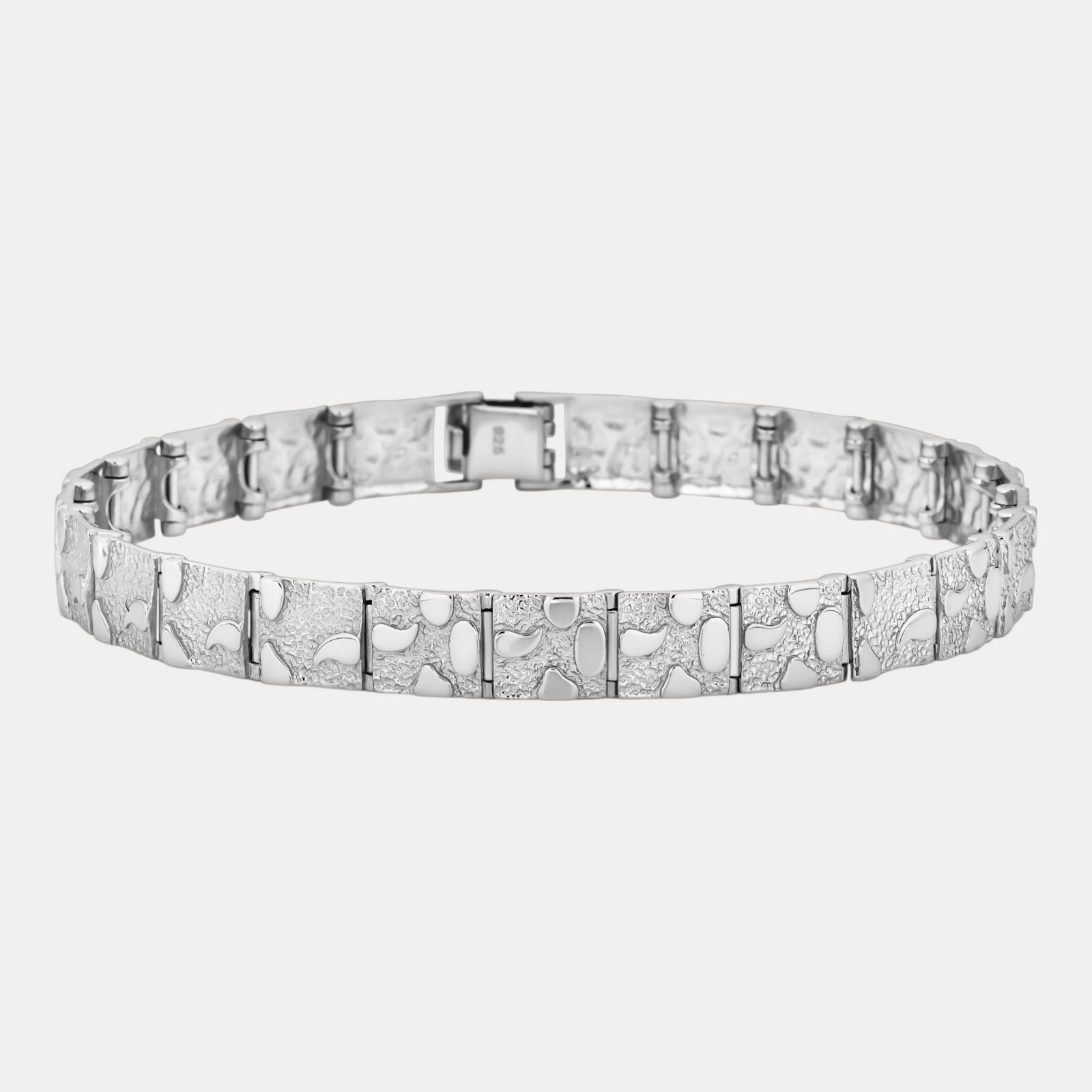 8mm Custom Nugget Bracelet – Real Solid 925 Sterling Silver Or 14k Gold Vermeil