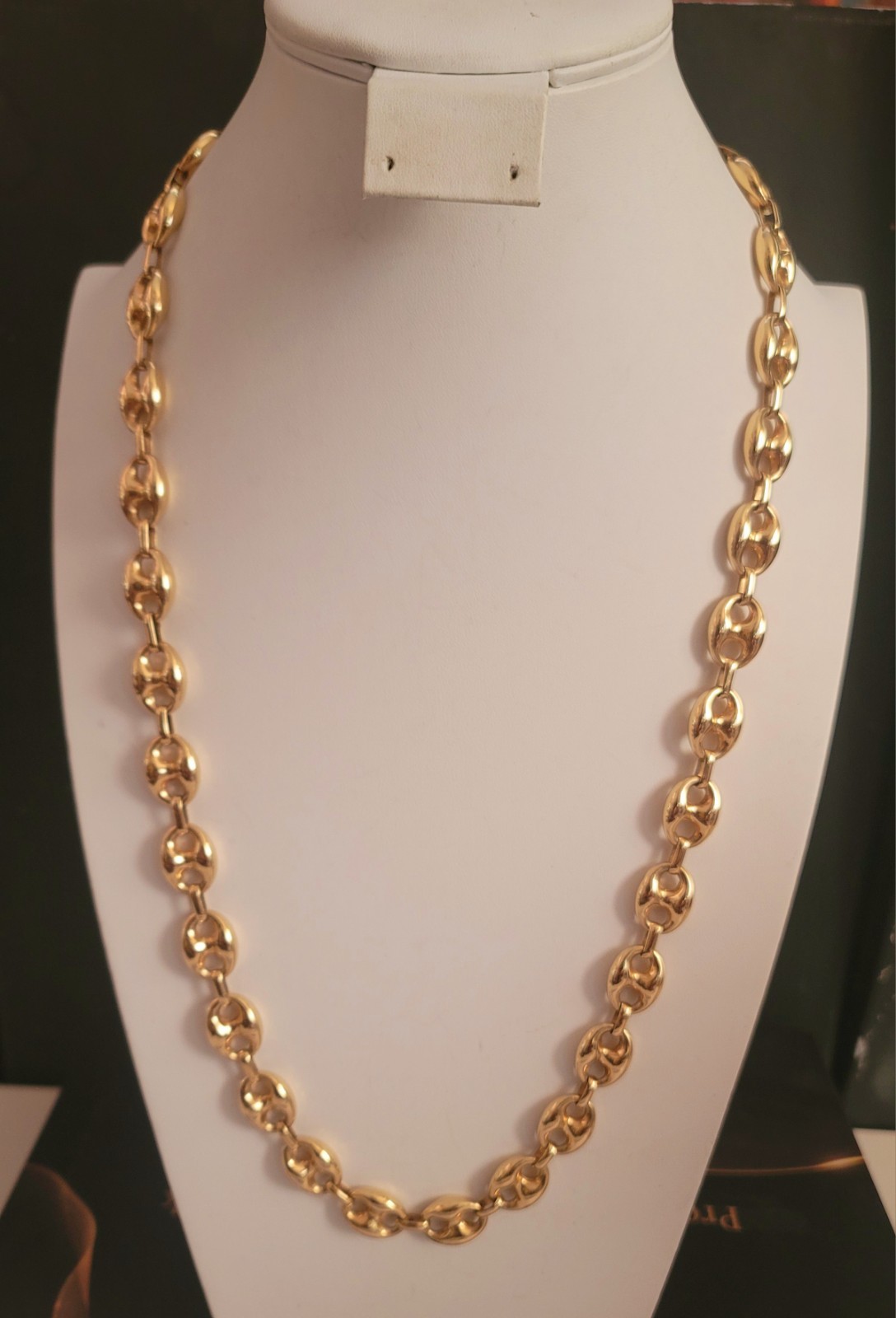 Rare Find, Large,14k Gold Puffed Mariner Link Chain 84 Grams